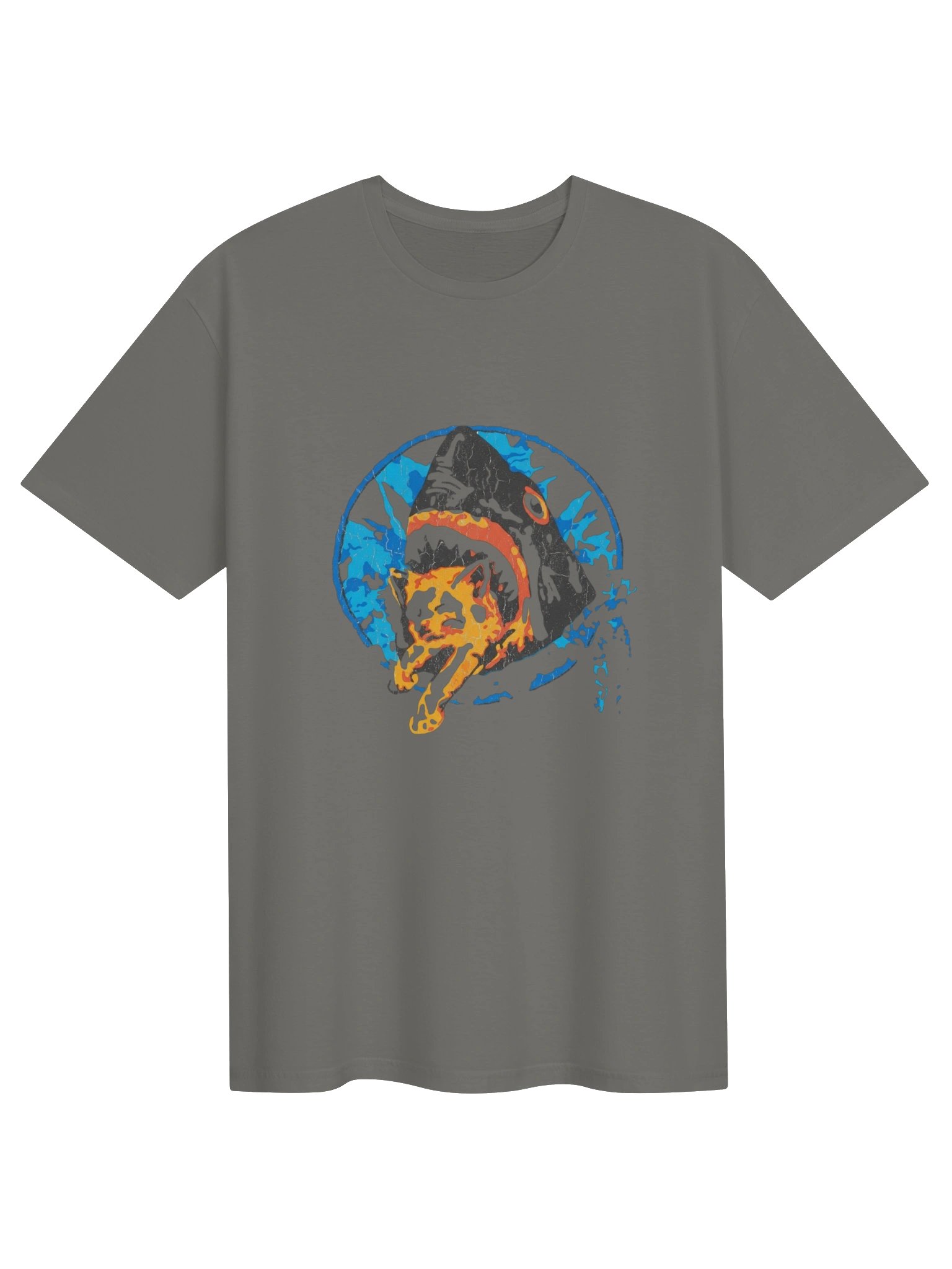 Pineapple Express Saul Silver Shark Eating Cat Unisex T-Shirt product image (2)