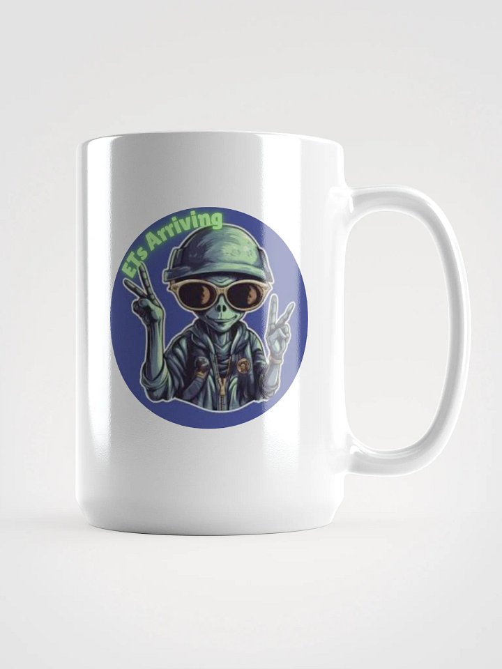 ETs Arriving Alien Peace Sign Mug product image (1)