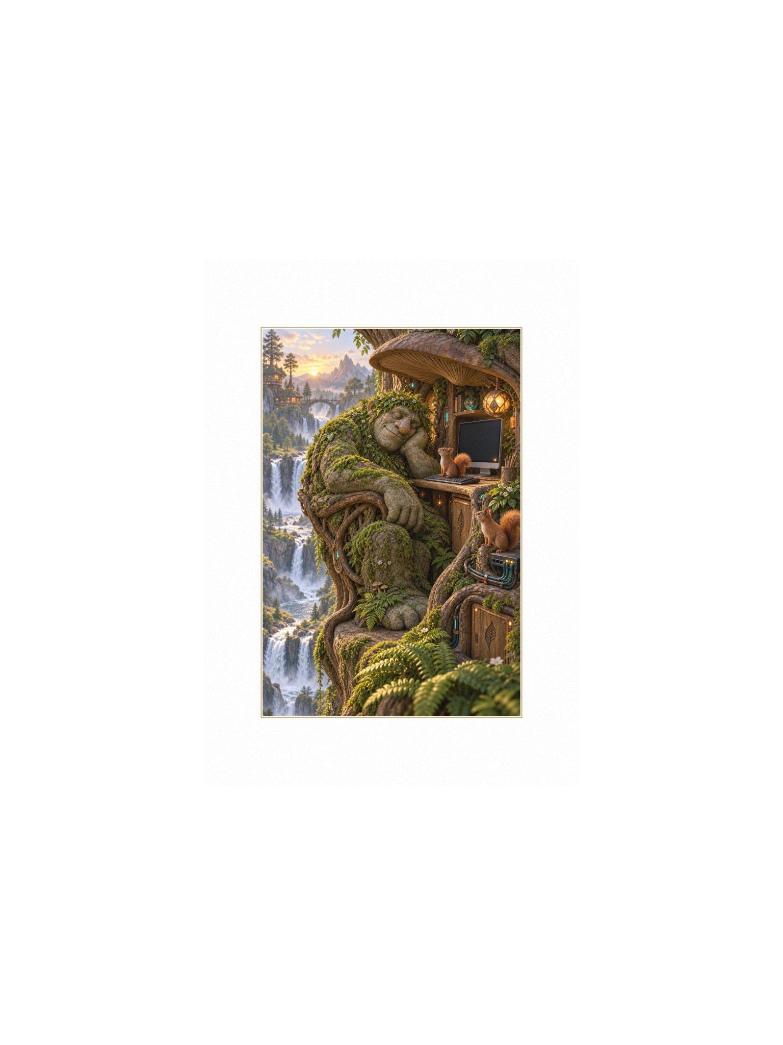 Sleep Mode Small Art Print product image (1)