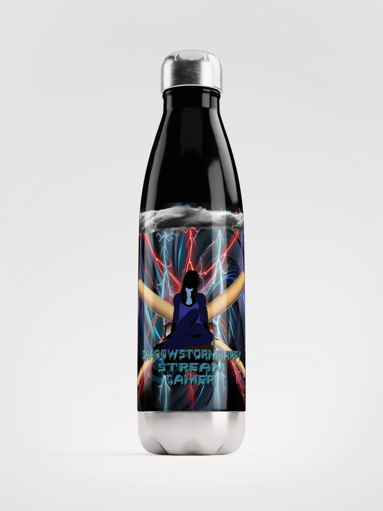 Lightning Strike Stainless Steel Water Bottle product image (2)