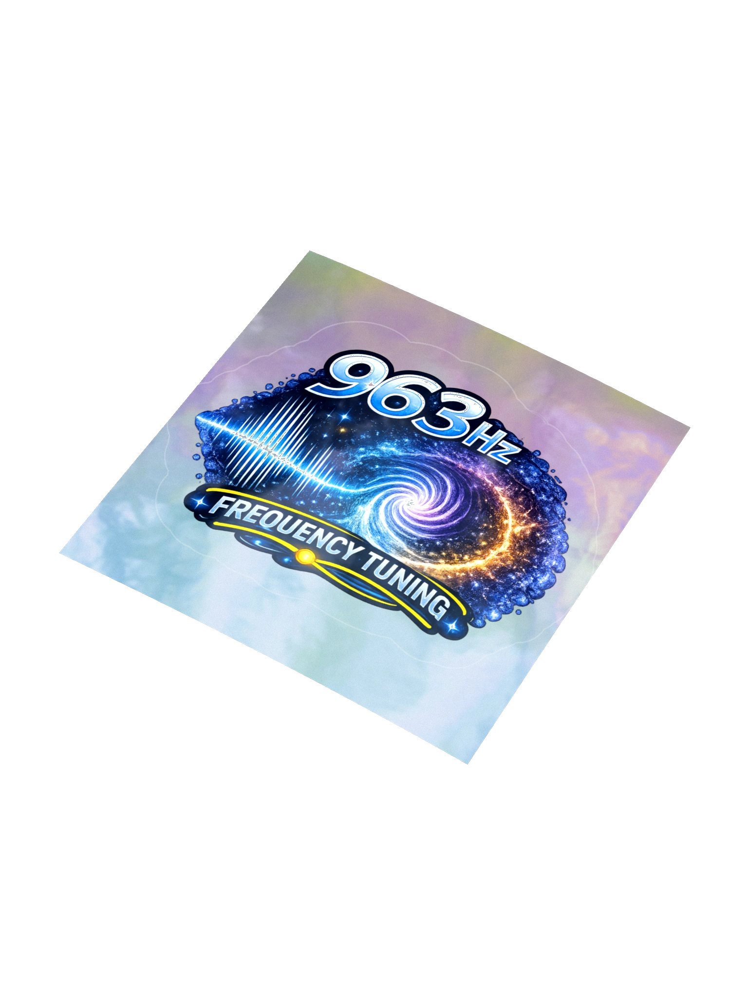 963 Hz Frequency Holographic Sticker product image (7)