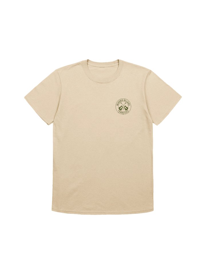 TSV Bearded Villains Tennessee “Tactical Grit Alternate” T-Shirt | Military Green on Combat Desert, Brown or Black | Rugged Brotherhood Strength & Everyday Utility product image (1)