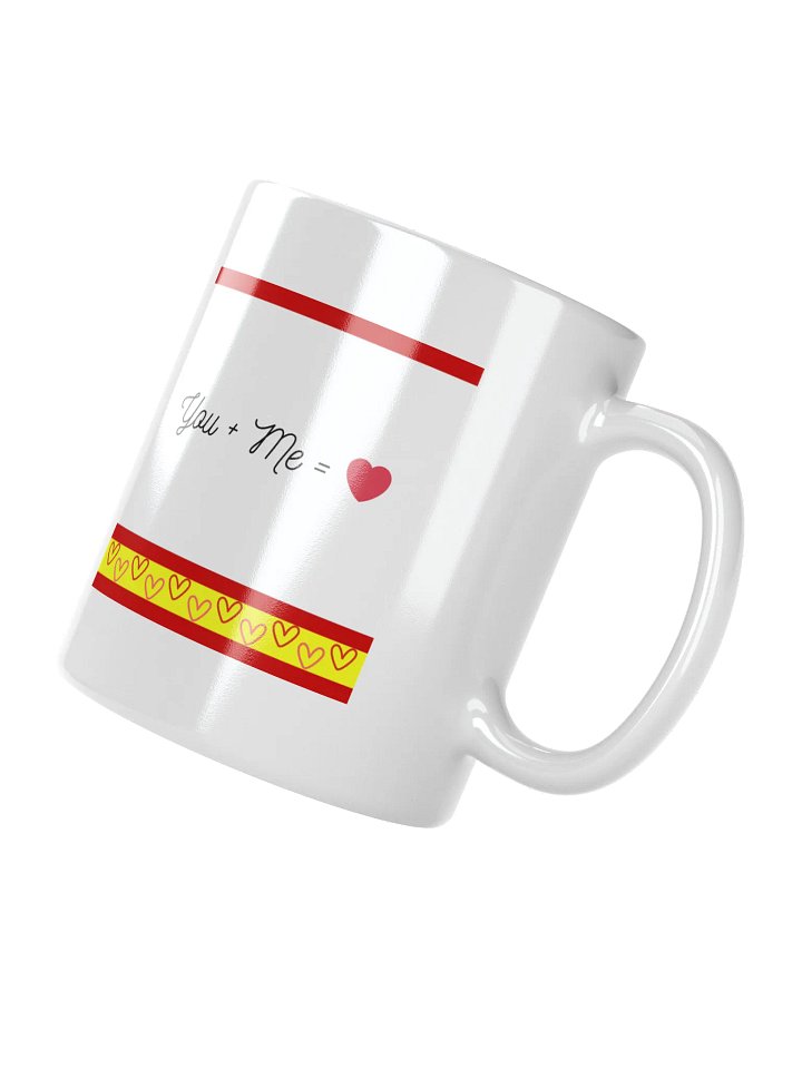 You Plus Me Equals Love Heart Mug product image (2)