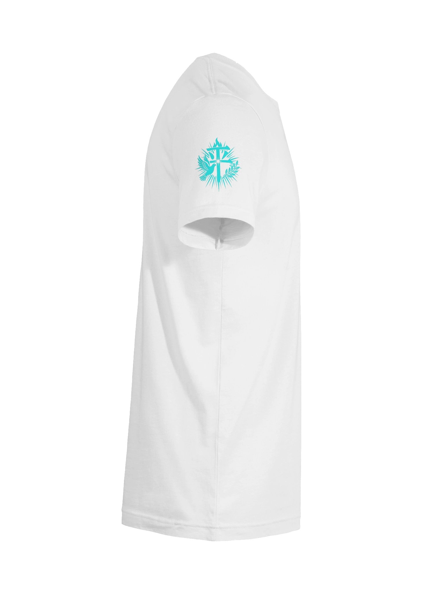 Kingdom Culture Graphic Tee – Righteousness, Peace, & Joy (Azure) product image (10)