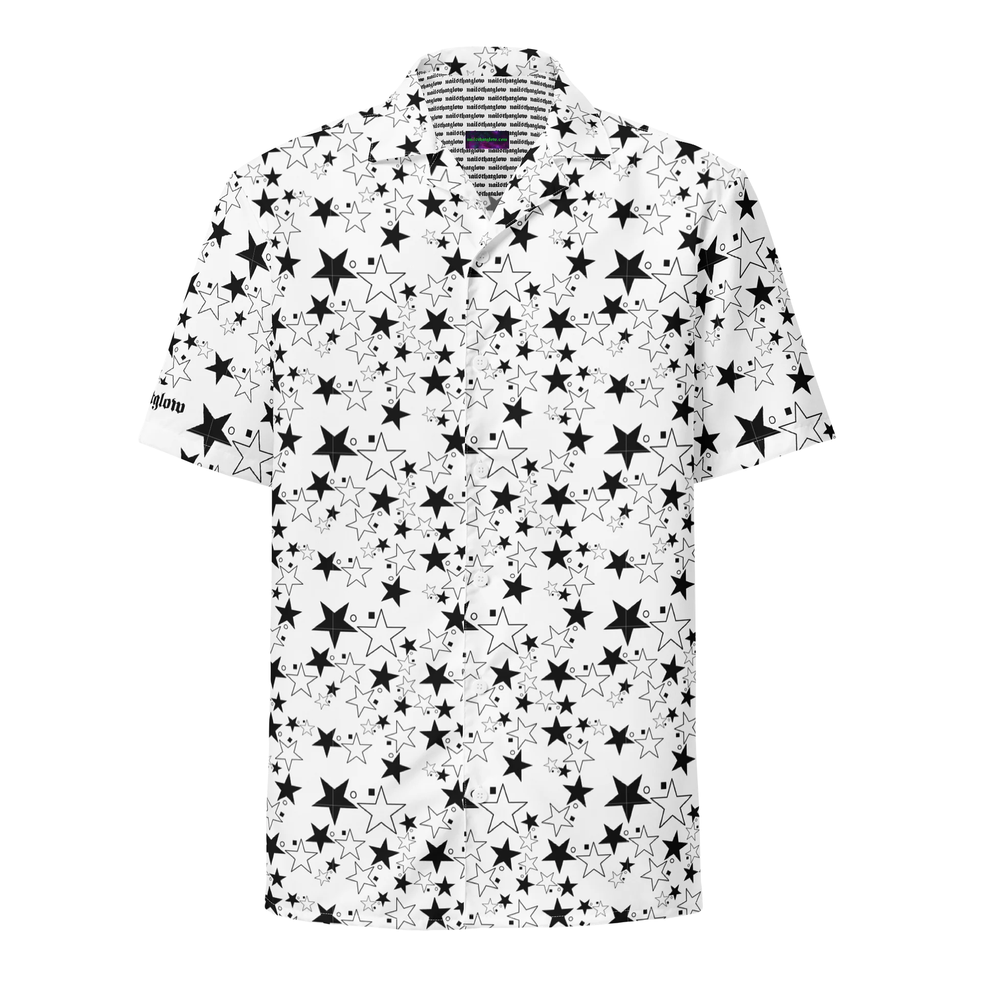 Star Square Circle Star - White - Button Down Top product image (1)