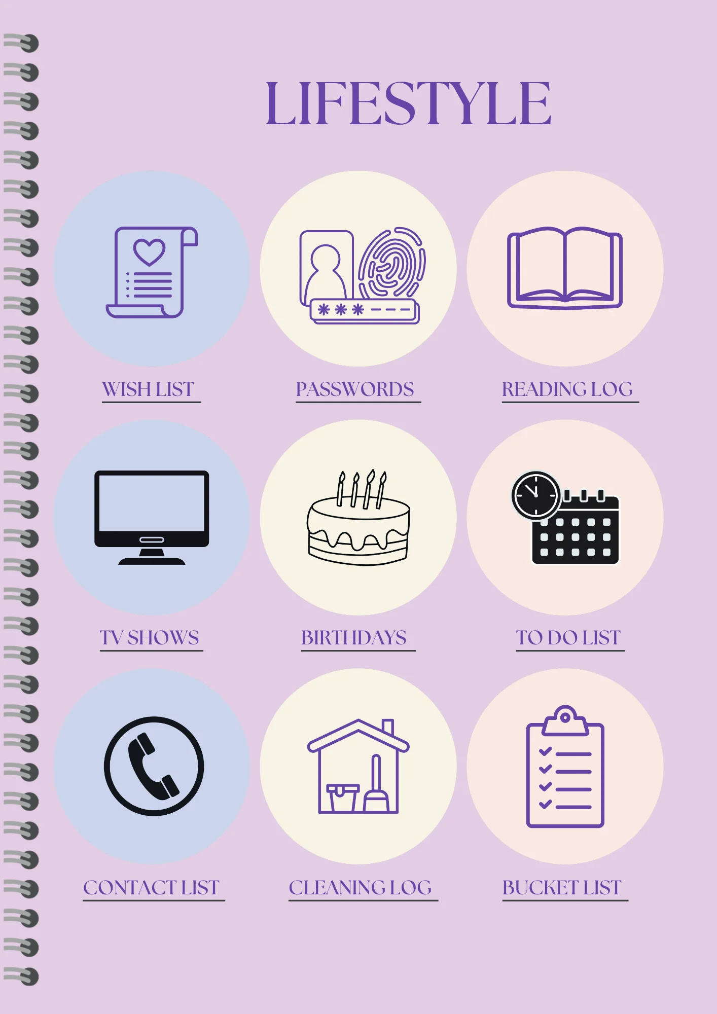 Detailed Undated Planner - Blue product image (5)