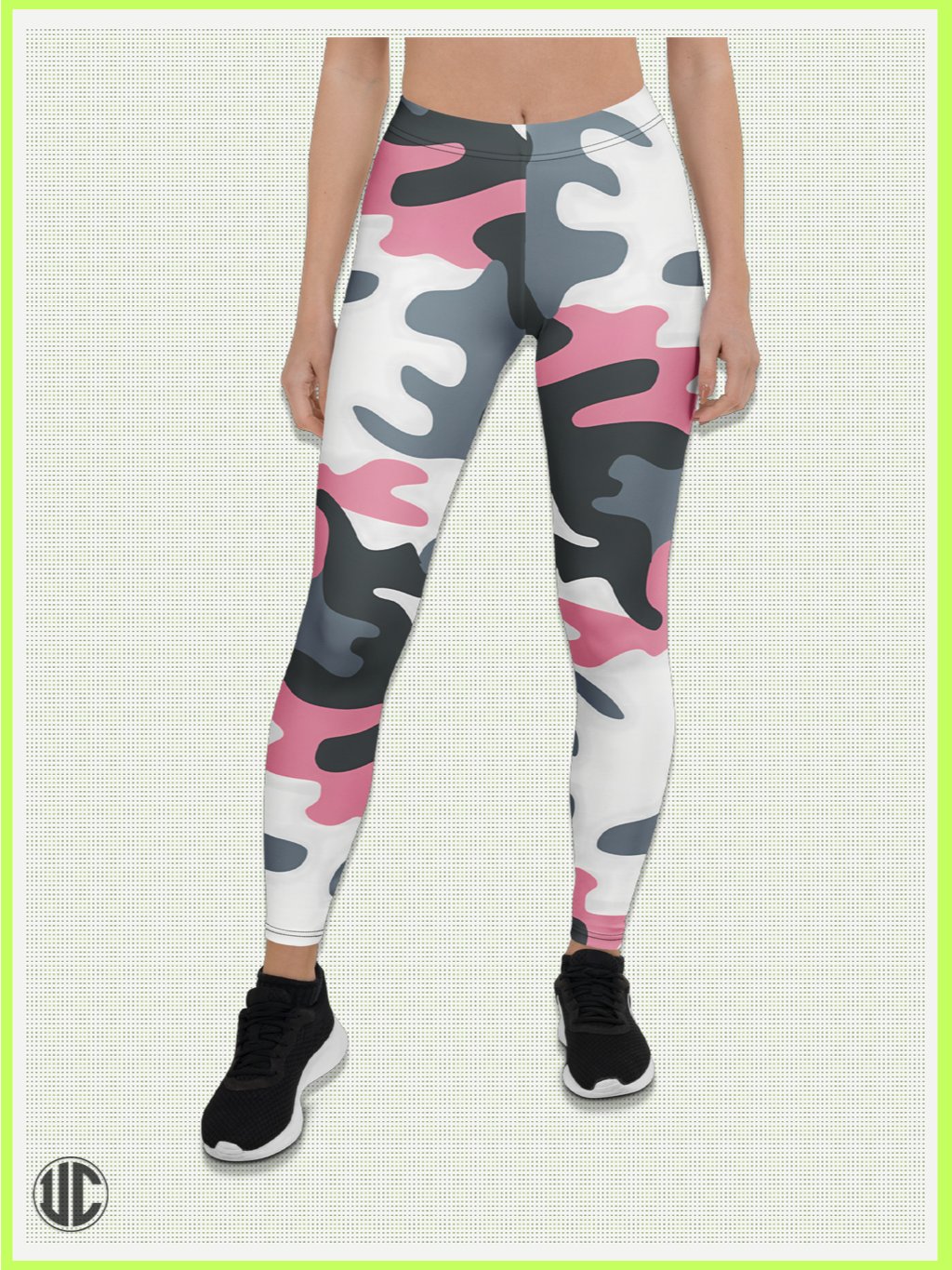 Bubblegum Pink Urban Camo – Women’s Leggings product image (1)