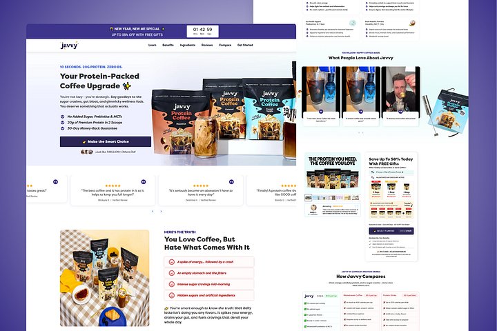 Javvy Protein Coffee™ GemPages Template product image (1)