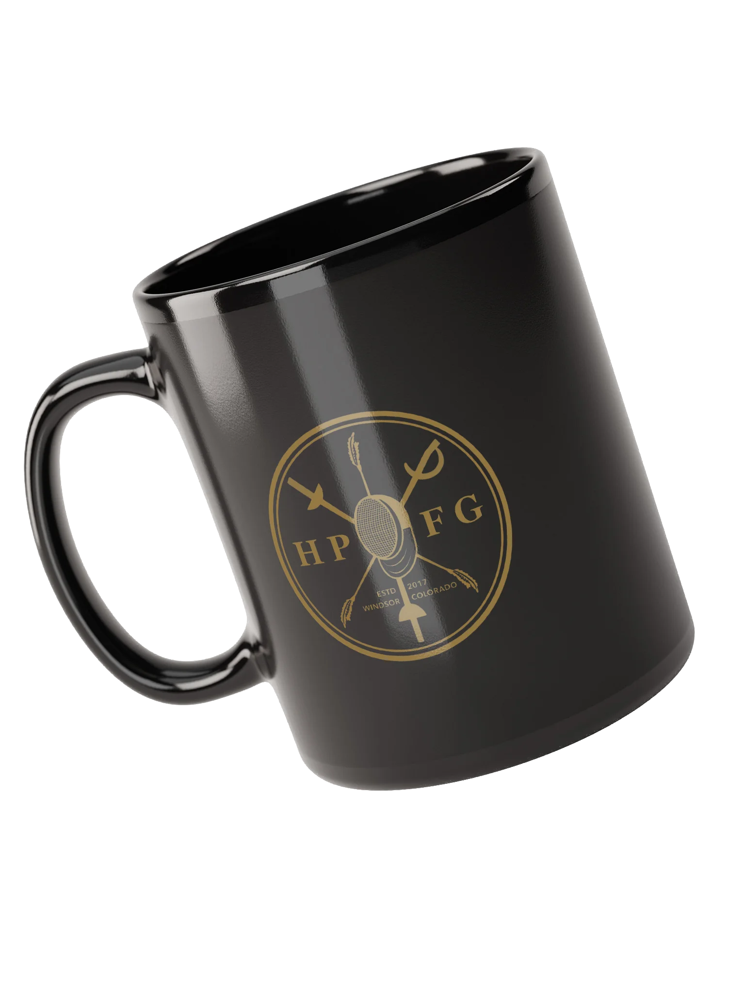Black High Plains Fencing Guild Emblem Mug product image (3)