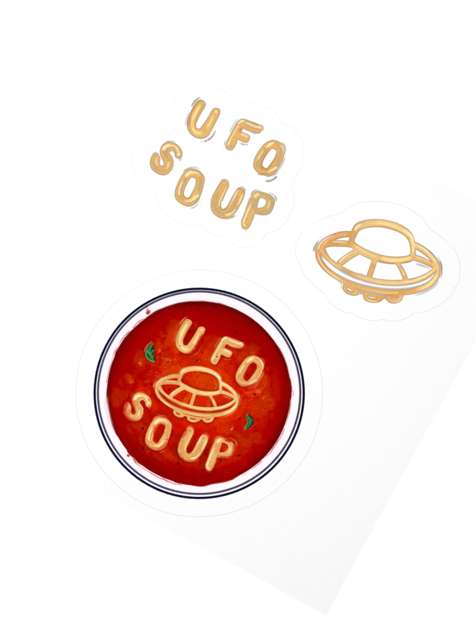 ufo soup sticker sheet product image (2)