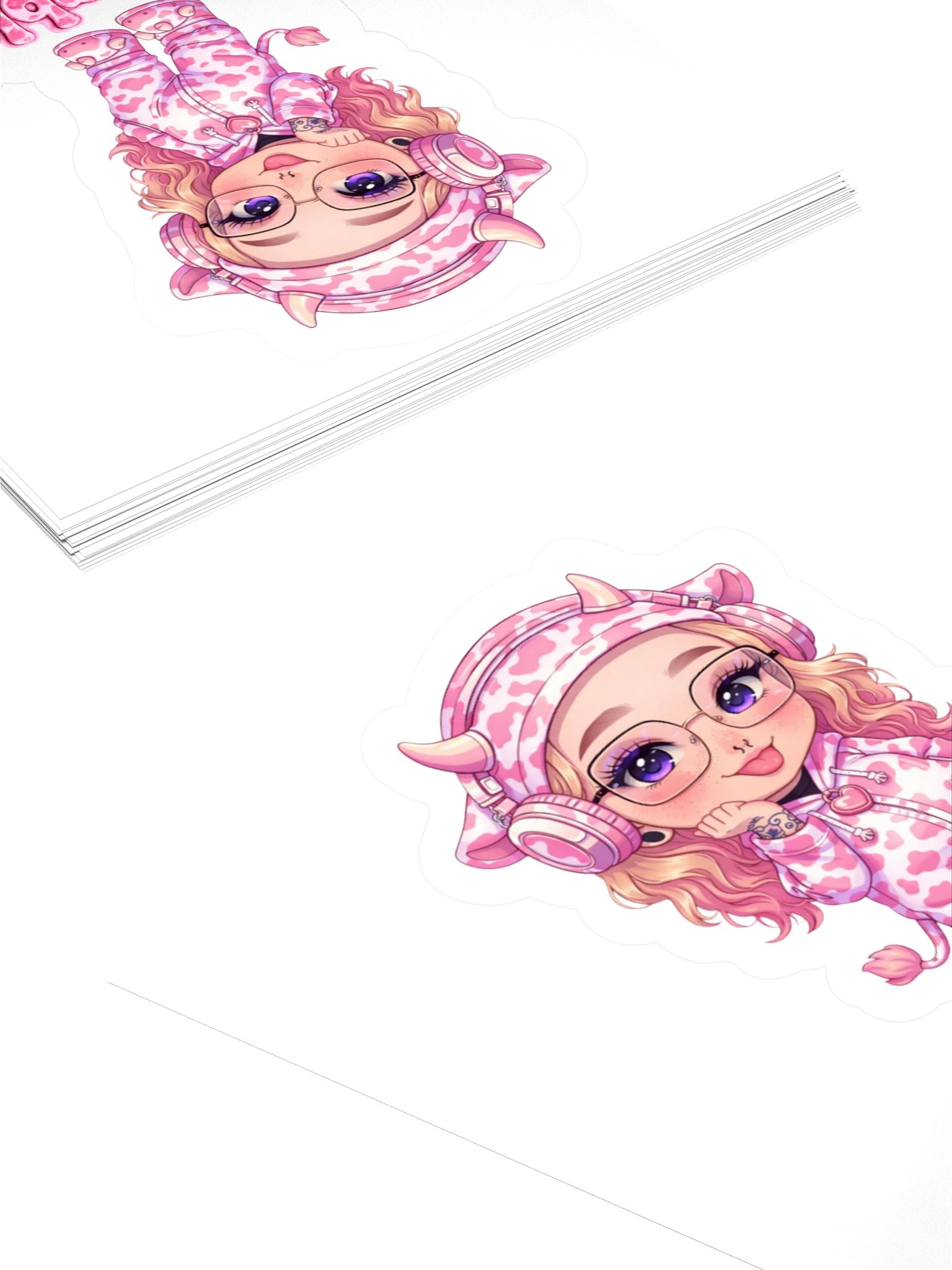 Chibi Cow-Print Sticker Fun product image (11)