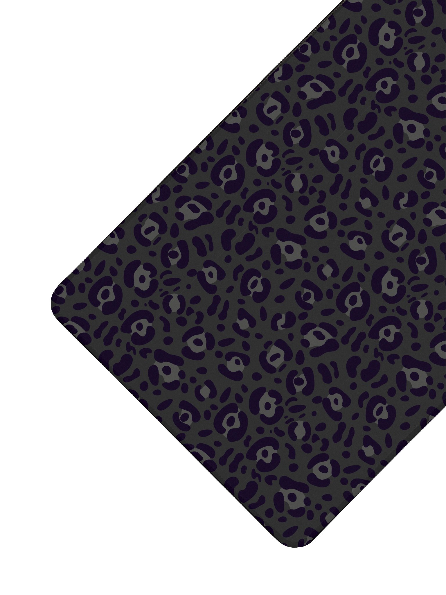 Black Leopard Print Desk Mat for Gaming and Work product image (3)