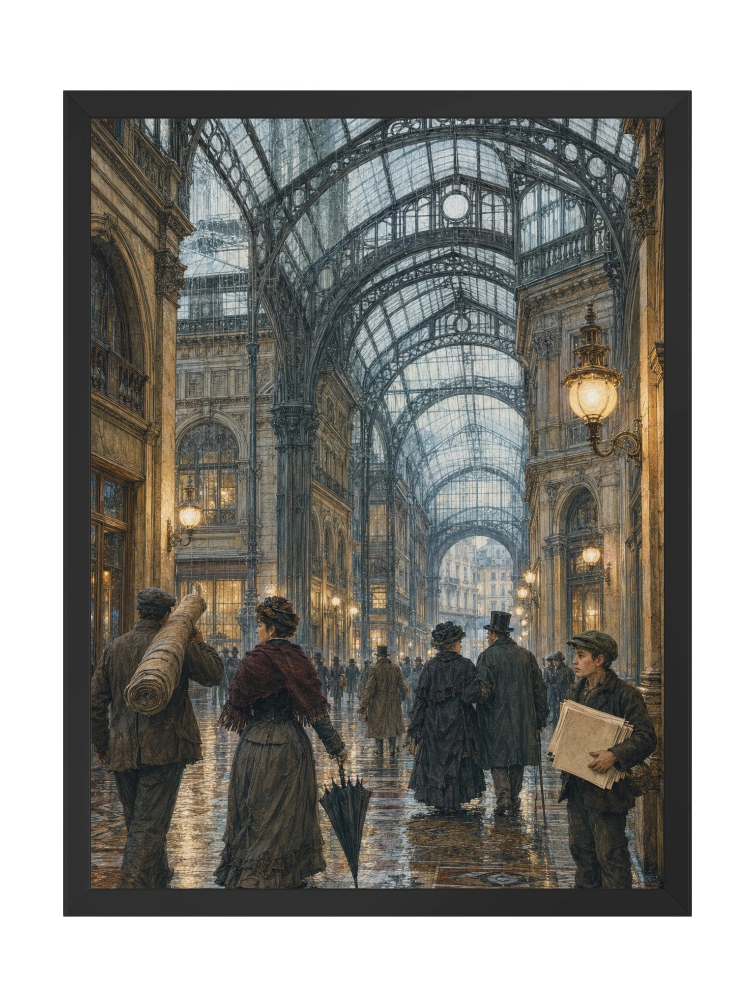 Milano tra Ferro e Vetro — Framed Matte Art Print product image (1)