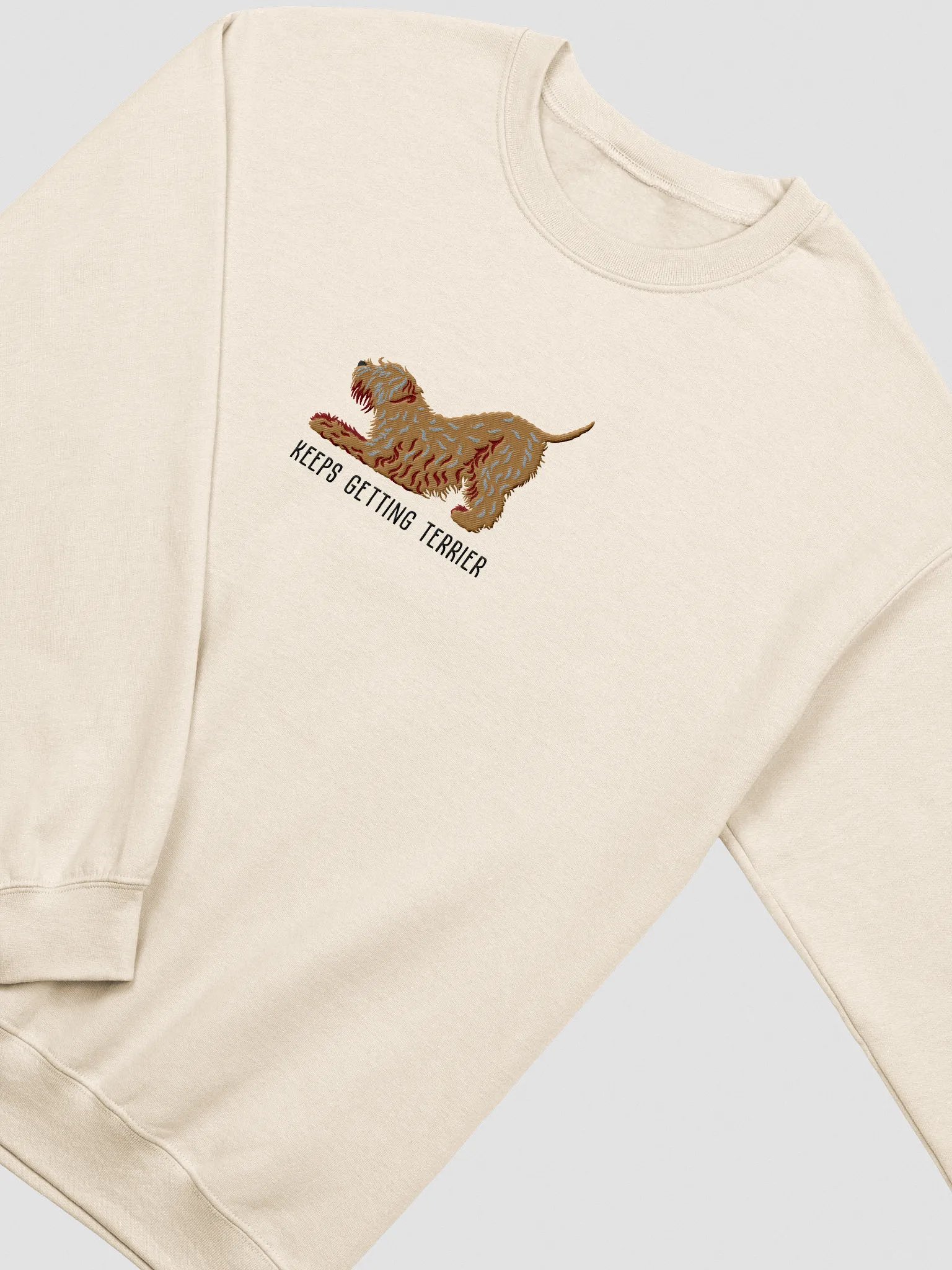 Keeps Getting Terrier Sweatshirt (Embroidered) of a Wheaten Terrier product image (6)