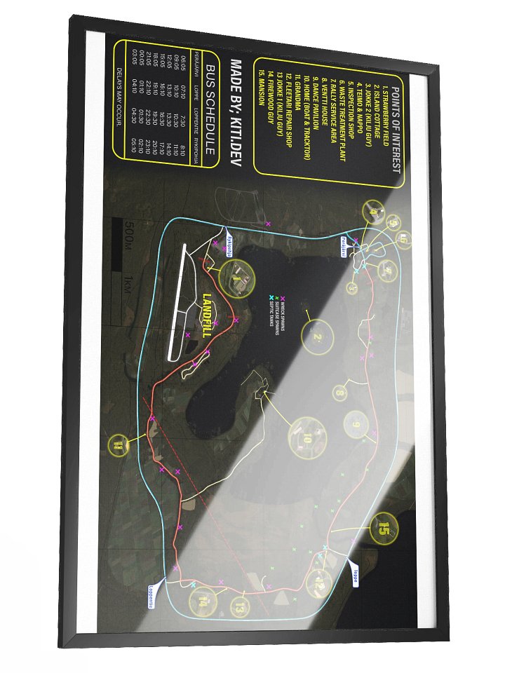 Peräjärvi Route Map Poster product image (2)