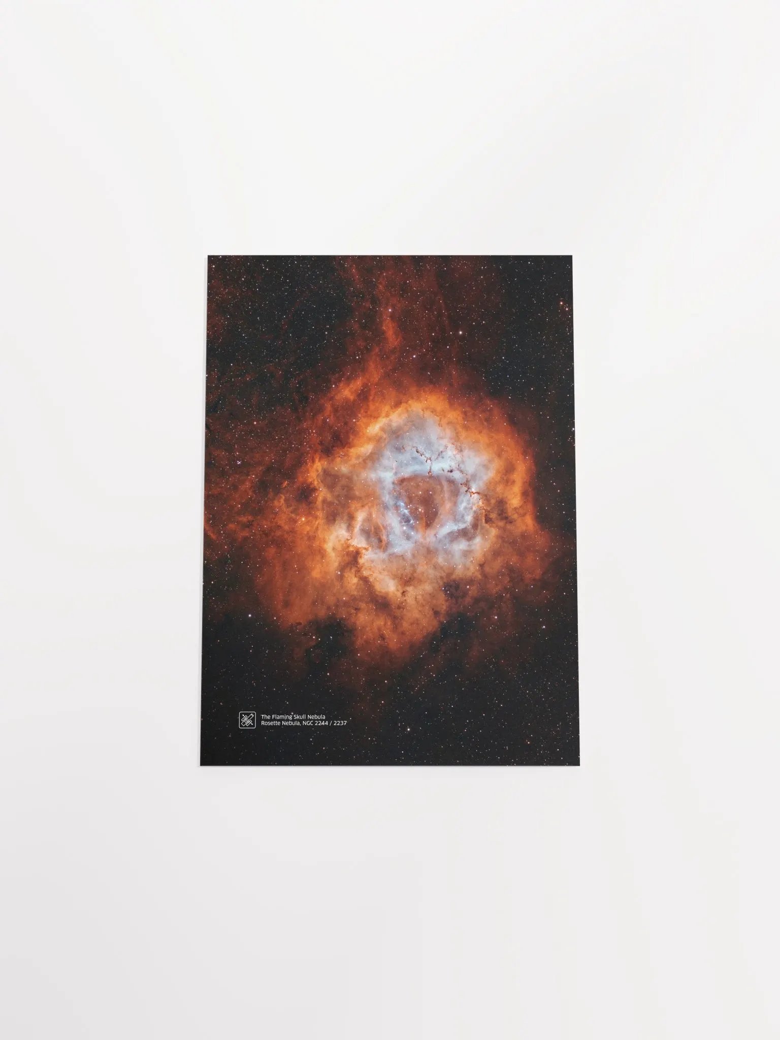 The Flaming Skull Nebula. Rosette Nebula, NGC 2244/2237, NASA Hubble Space Telescope — Hi-Res Space poster, science poster, space photo product image (9)