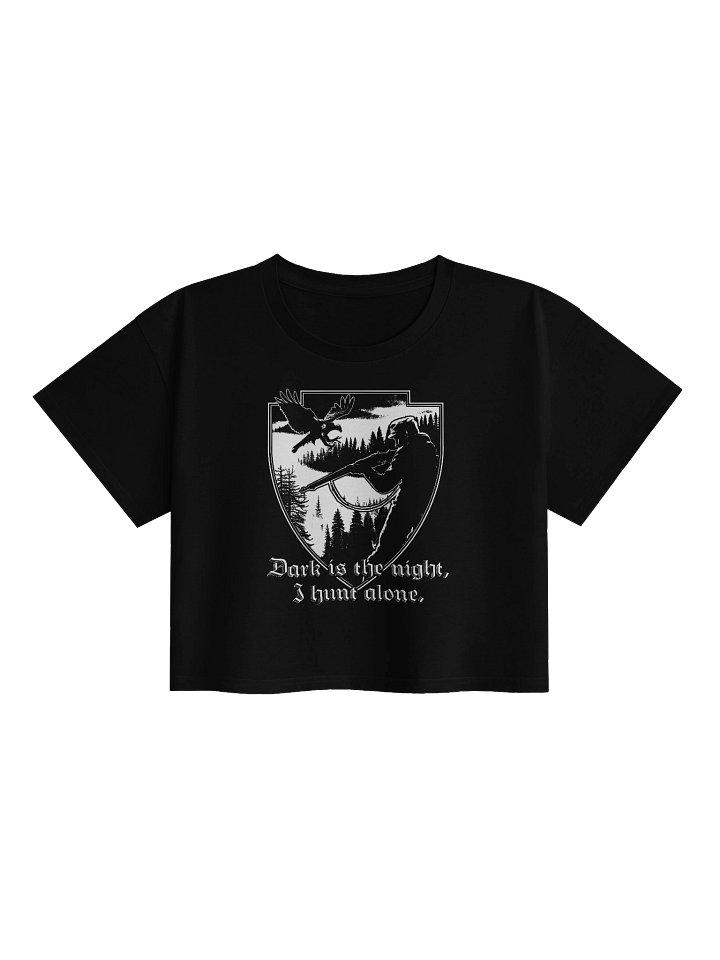 "I HUNT ALONE" CROPTOP BACKPRINT product image (1)