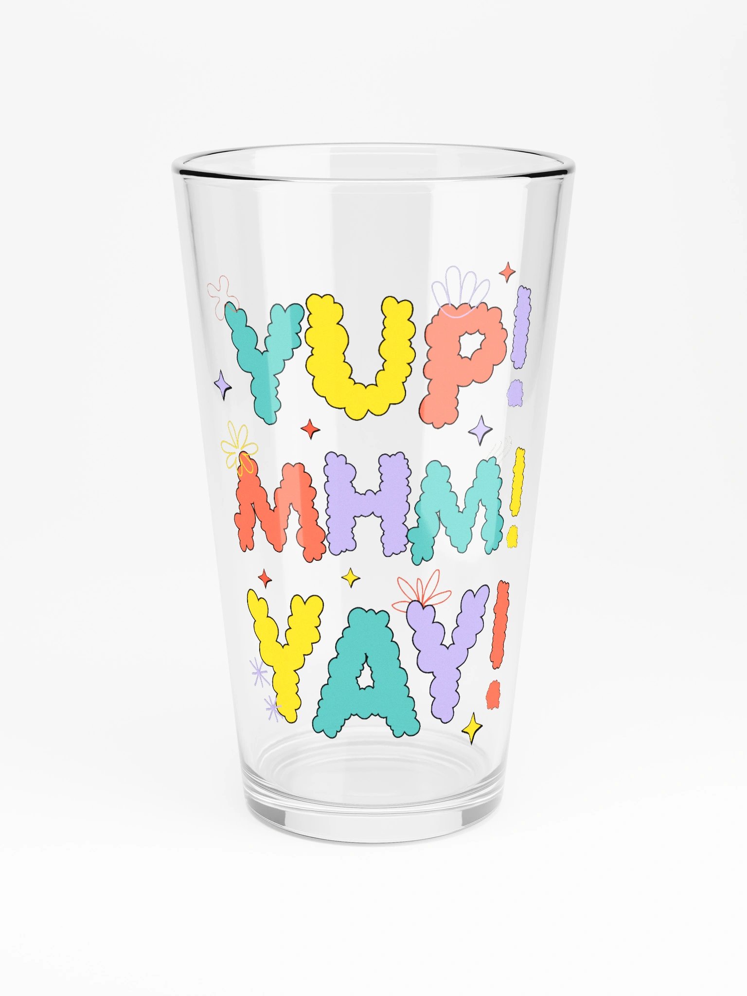 Yup Mhm Yay Shaker Glass product image (3)