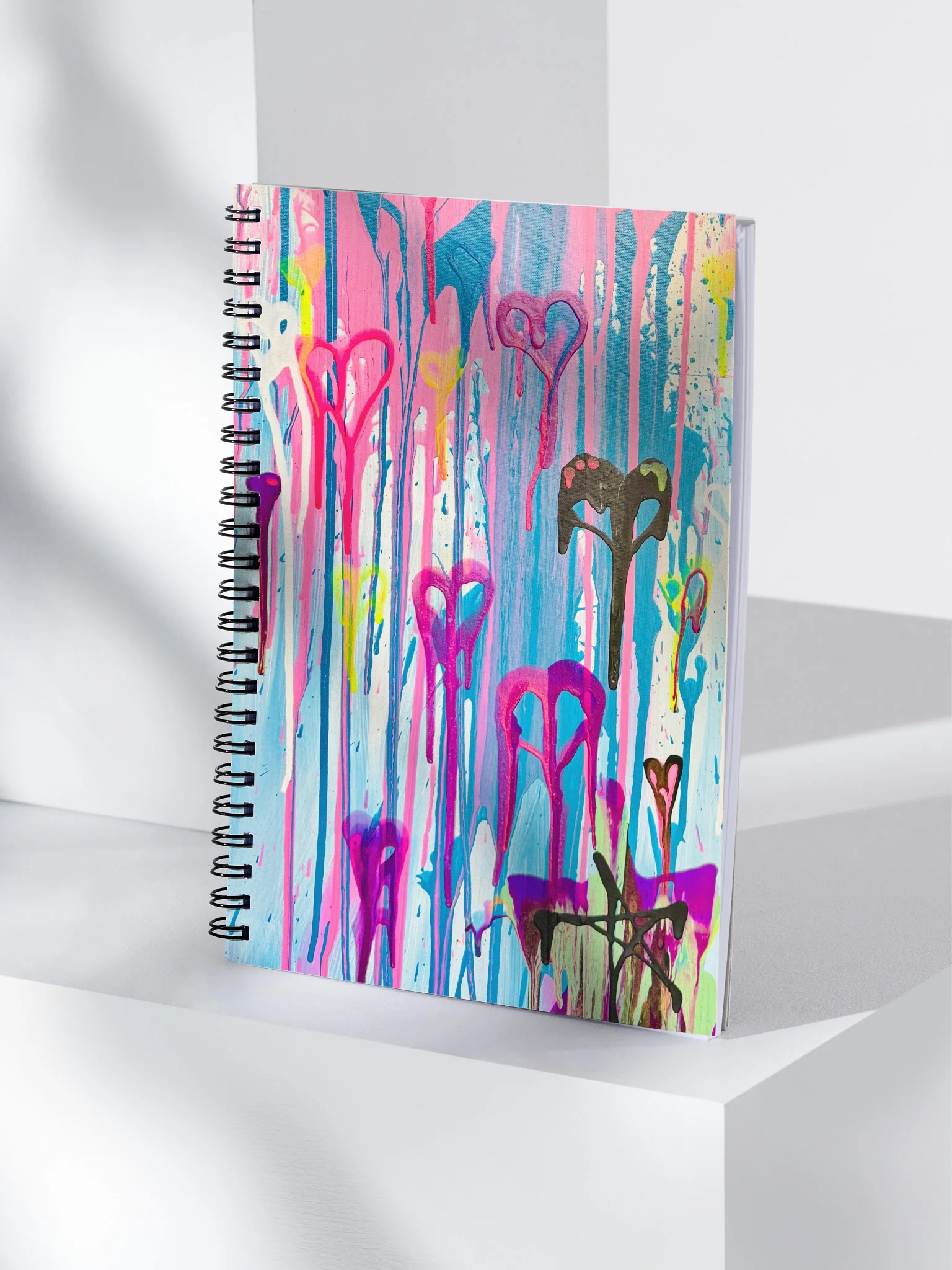 Dripping Hearts Journal Spiral Notebook product image (1)