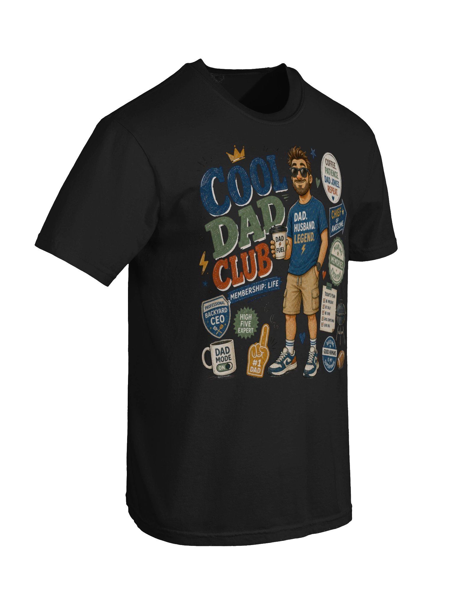 Cool Dad Club Vintage Graphic T-Shirt — Funny Father's Day Gift product image (11)
