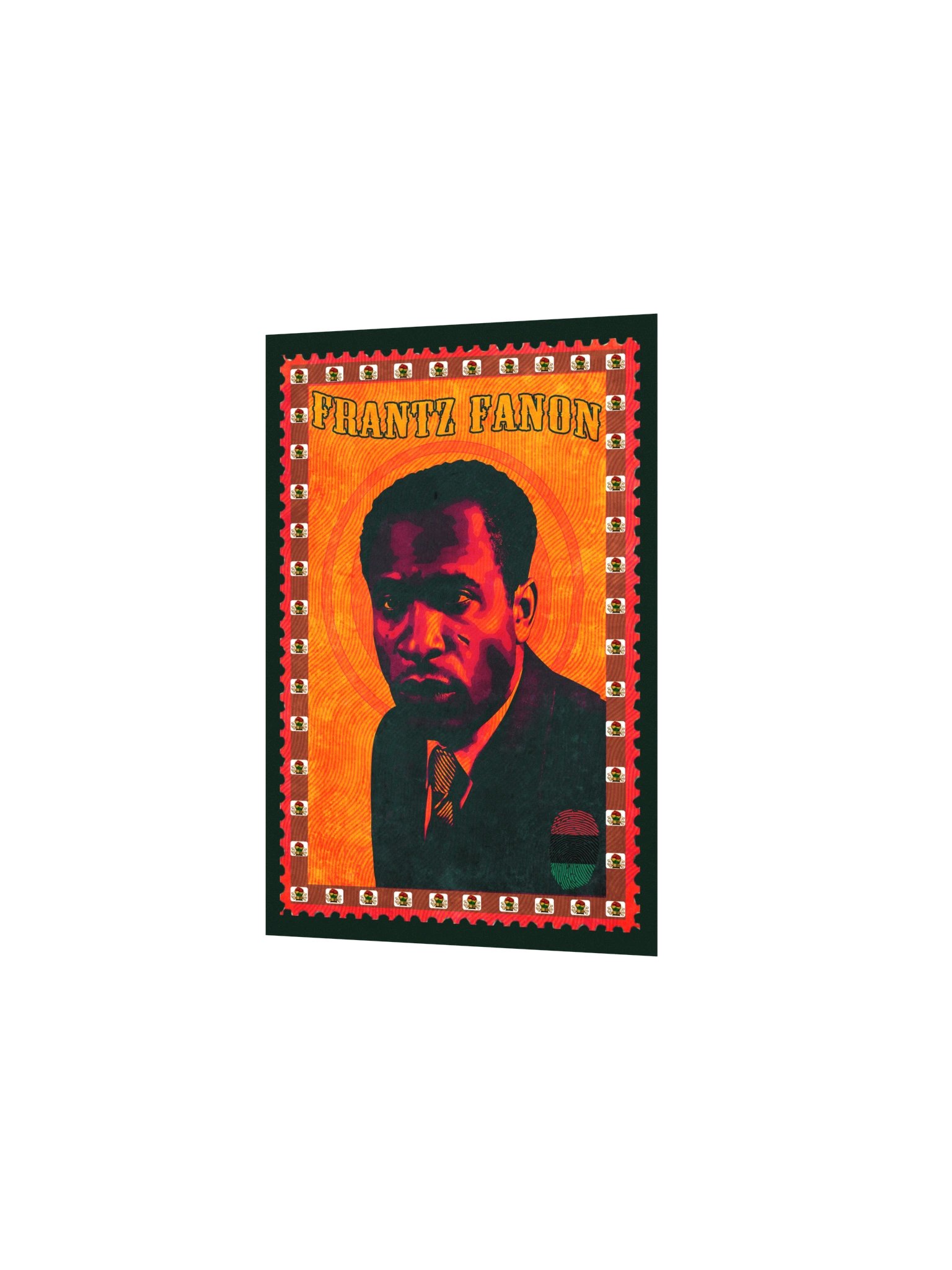 Frantz Fanon Vintage Postage Stamp Poster | Pan-African Wall Art product image (4)