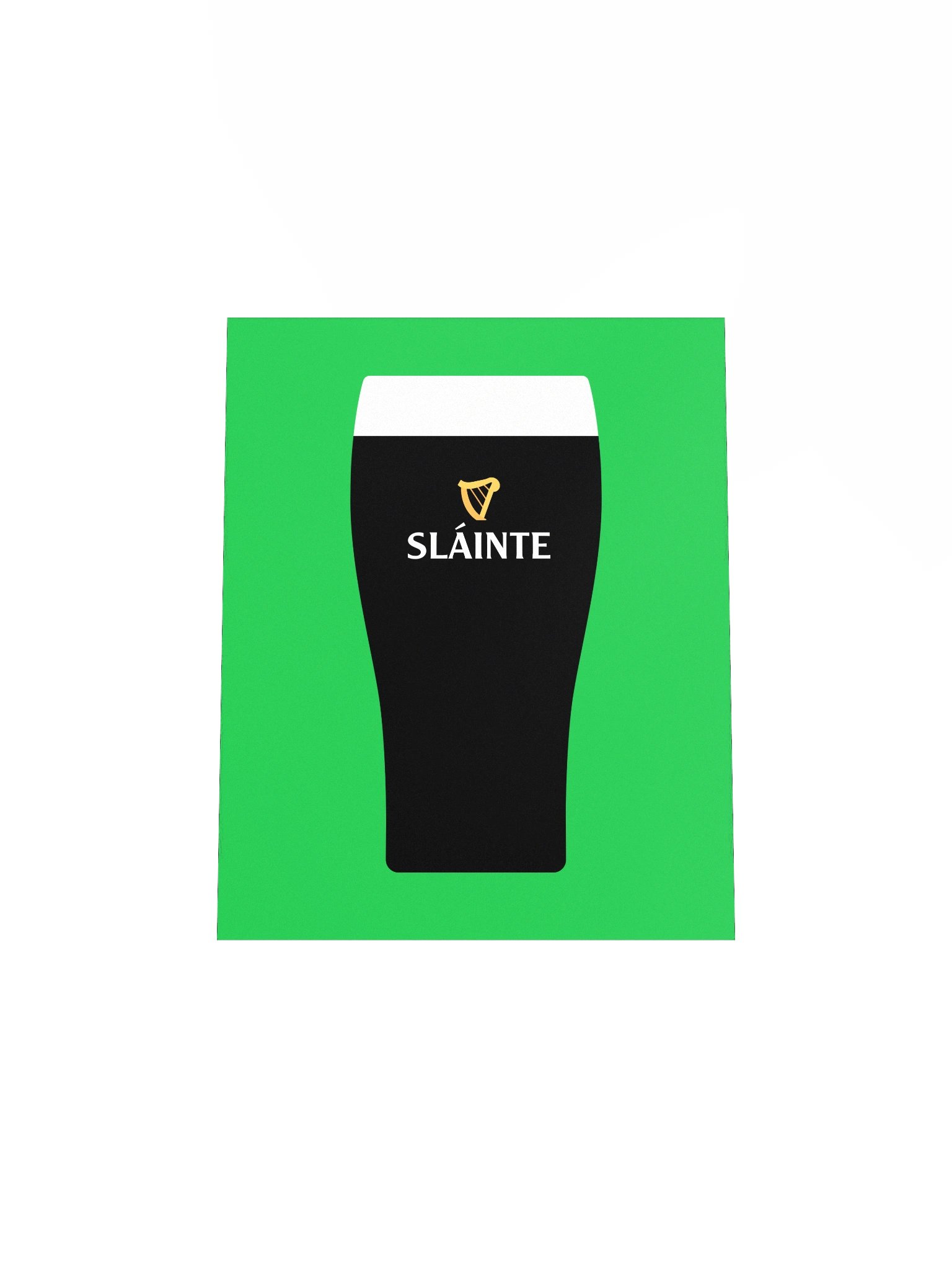 Sláinte - Pint of the Black Stuff | Enhanced Matte Paper Poster Print product image (4)