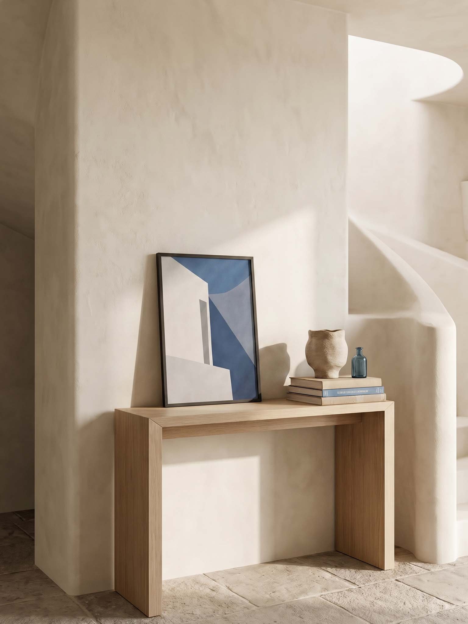 Cycladic Light - Minimalist Mediterranean Architecture Wall Art product image (49)