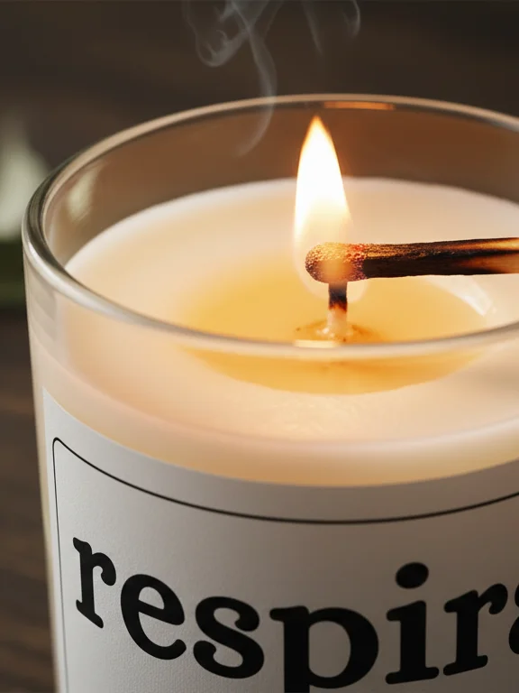 Vela de cera de soja "respira." product image (4)