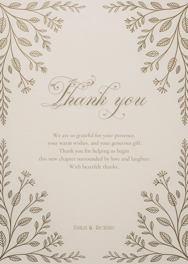 Editable Vintage Wedding Invitations | Edit in Canva | Instant Download Template | Beige Gold product image (6)