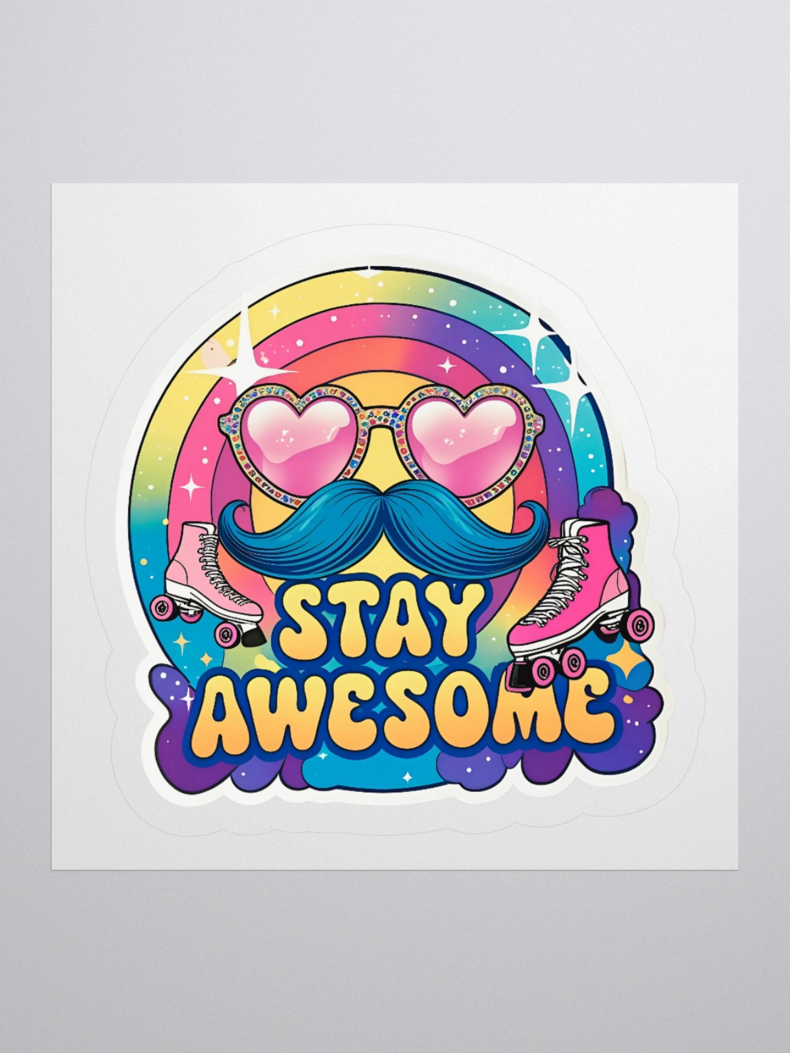 Groovy Stay Awesome Retro Sticker product image (3)