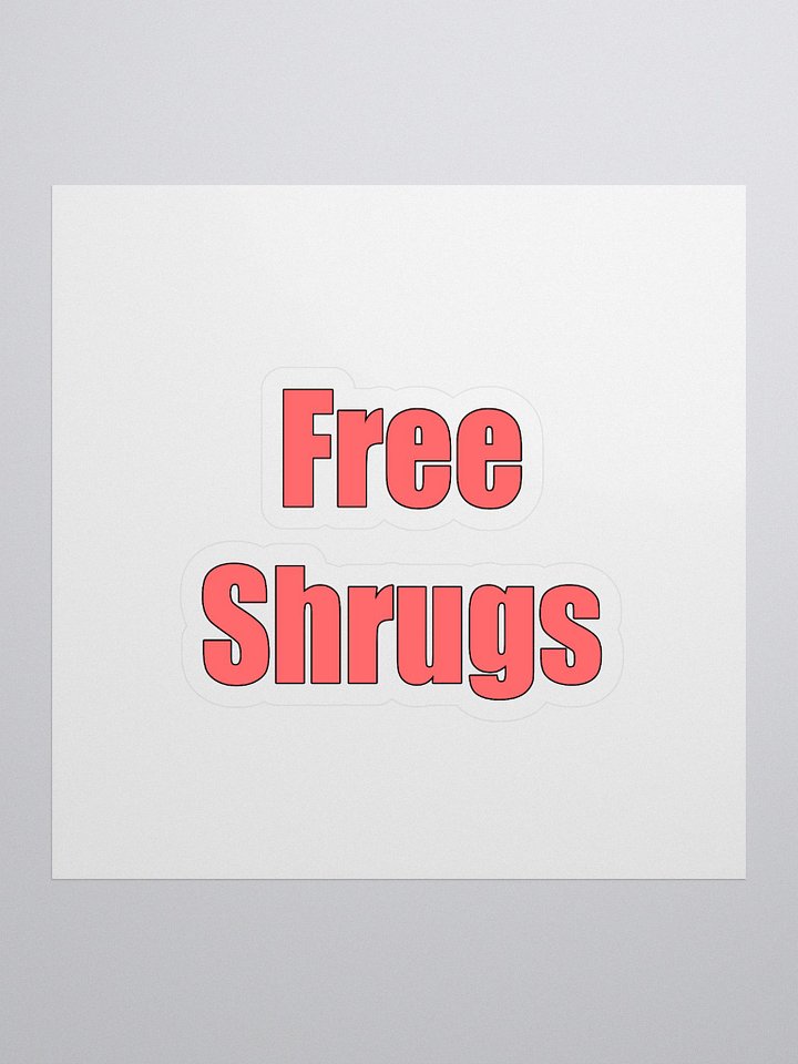 Free shrugs sticker product image (1)