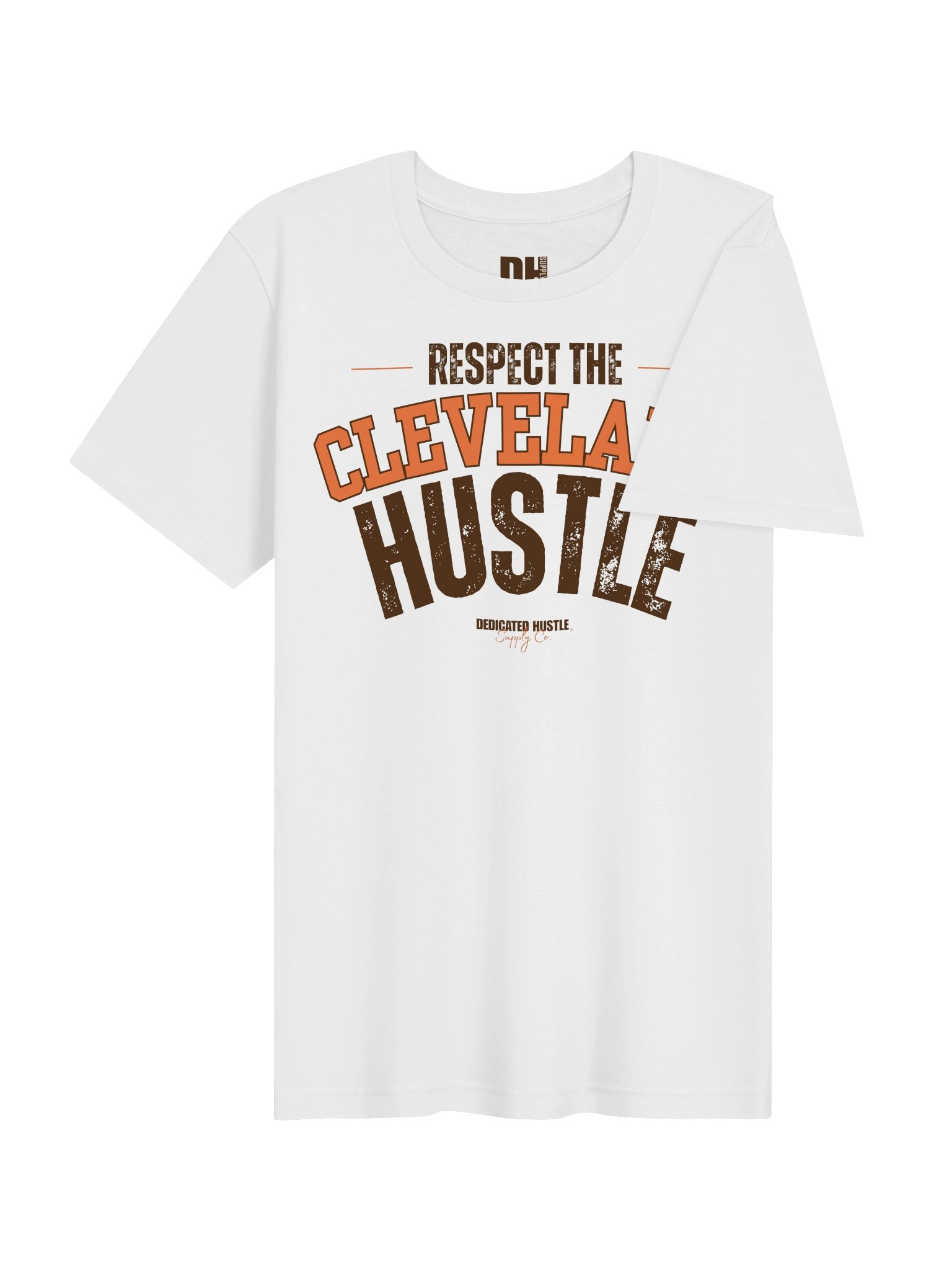 Respect the Cleveland Hustle - Varsity Edition Tee | White product image (4)