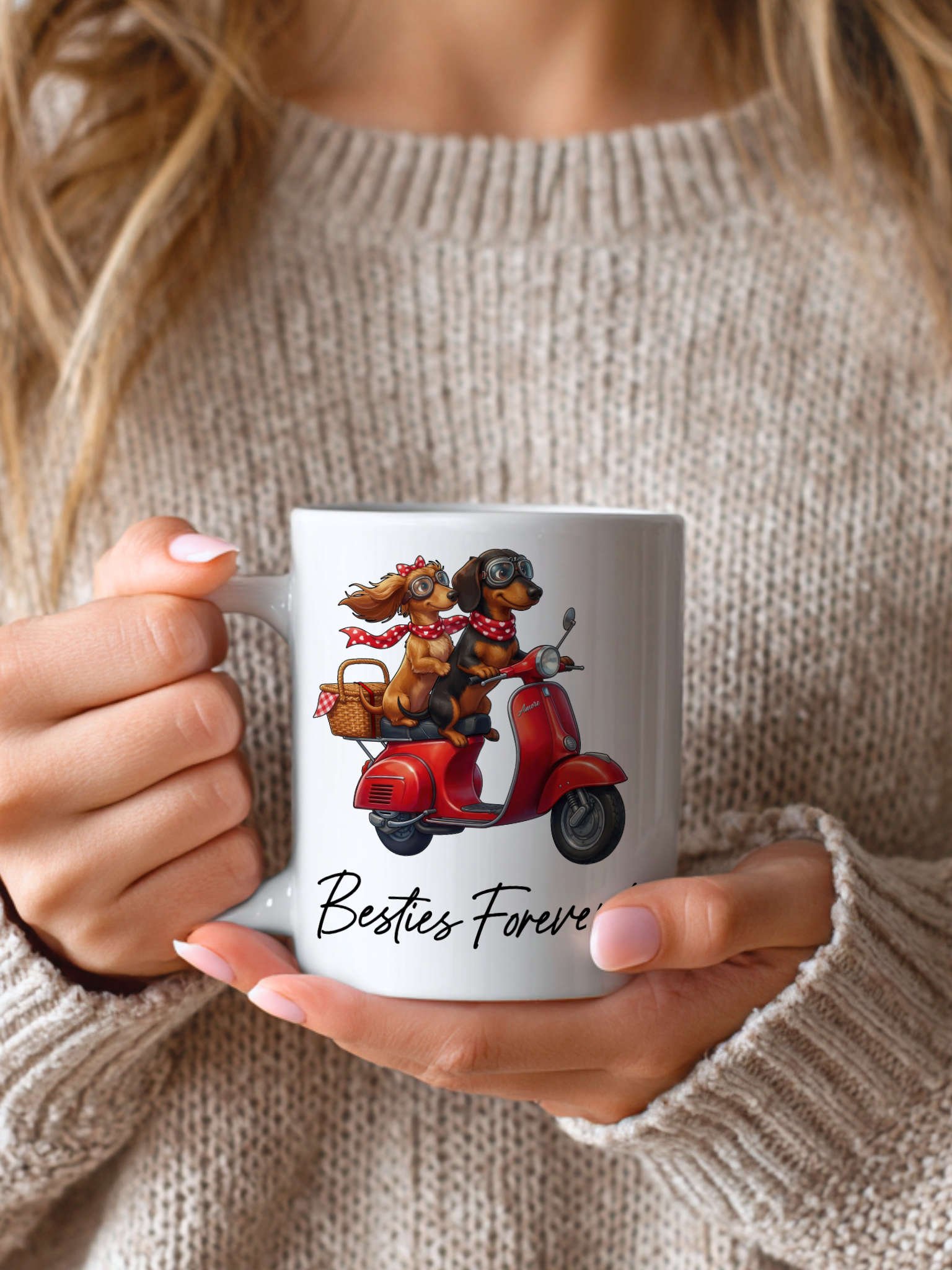 Besties Forever! Ceramic Mug – Romantic Valentine's Day or Anniversary Gift product image (1)