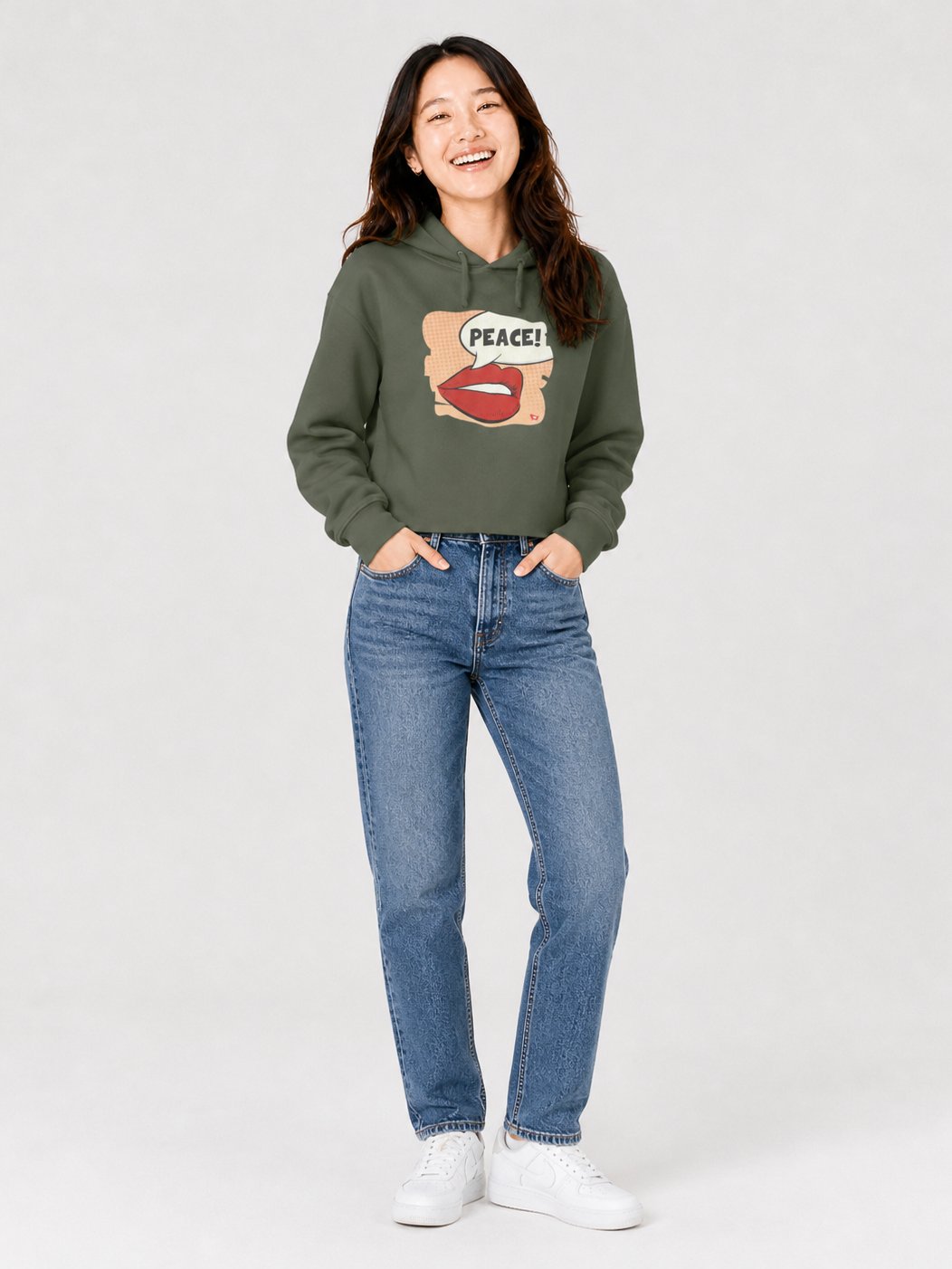 PREMIUM WOMEN'S HOODIE, PEACE product image (1)