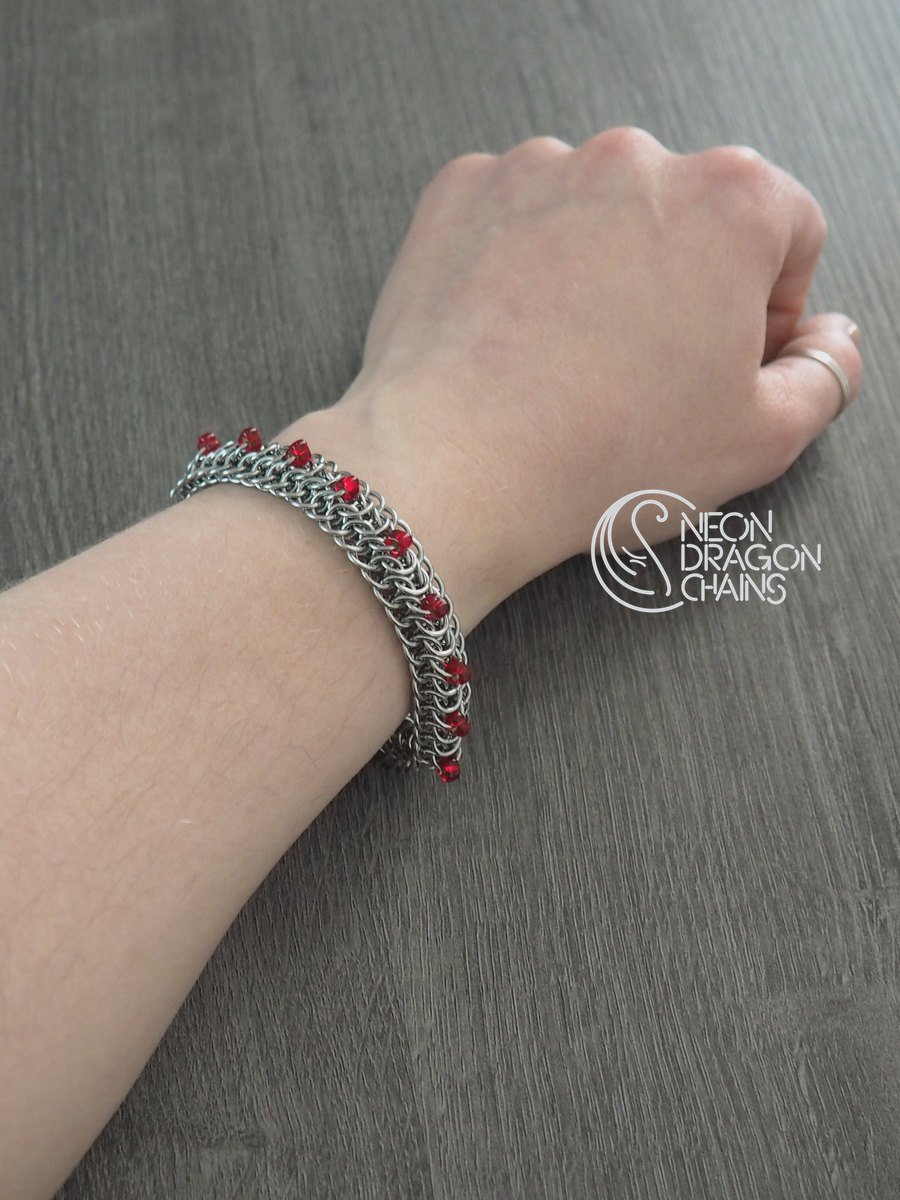 Infernal Dragonback Bracelet / Cherry OOAK product image (4)
