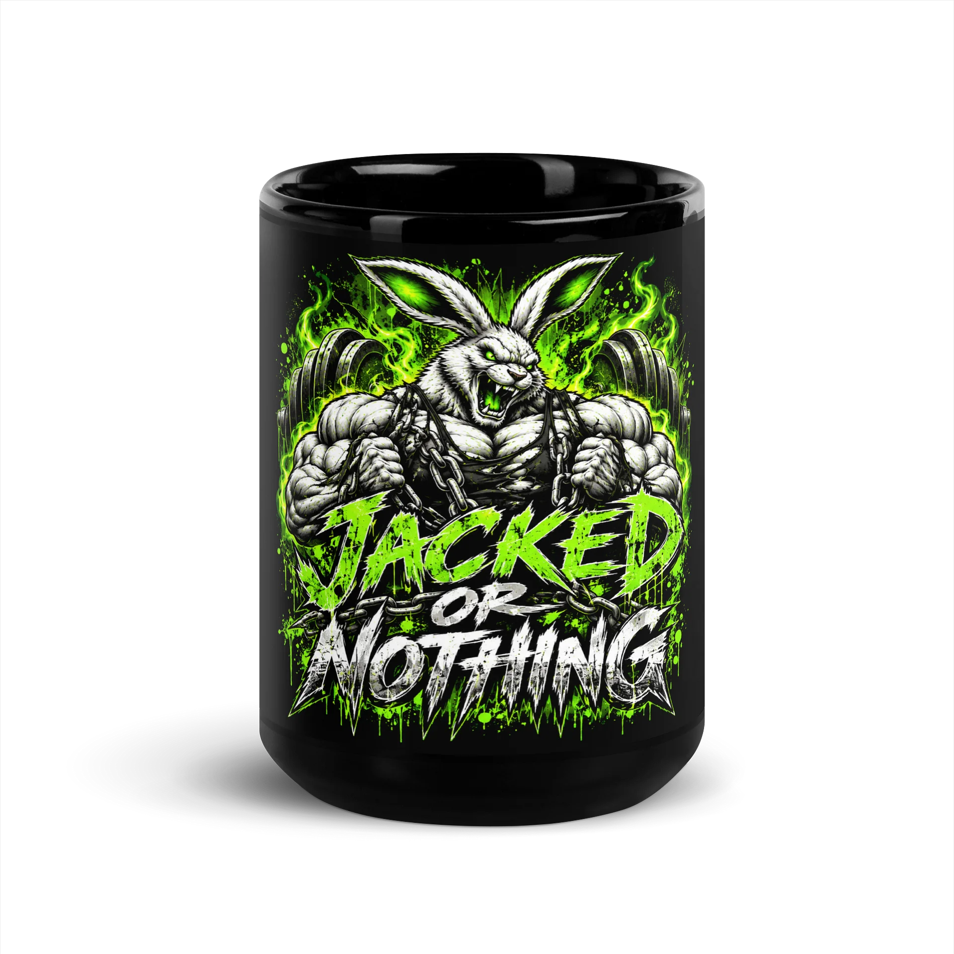 Jacked Rabbit Gym Black Mug product image (3)