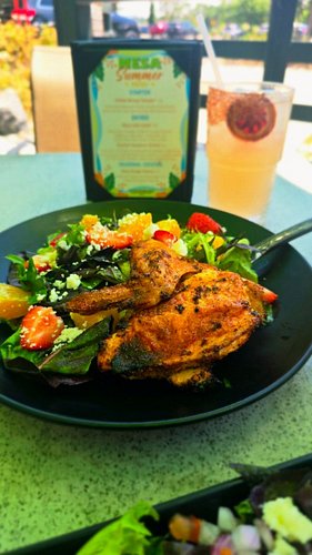 Our Summer Menu is perfect for the patio or the AC!

moxYcello Orange Liqueur Paloma
Shrimp Aguachiles Tostada
Mesa Cobb Sala...