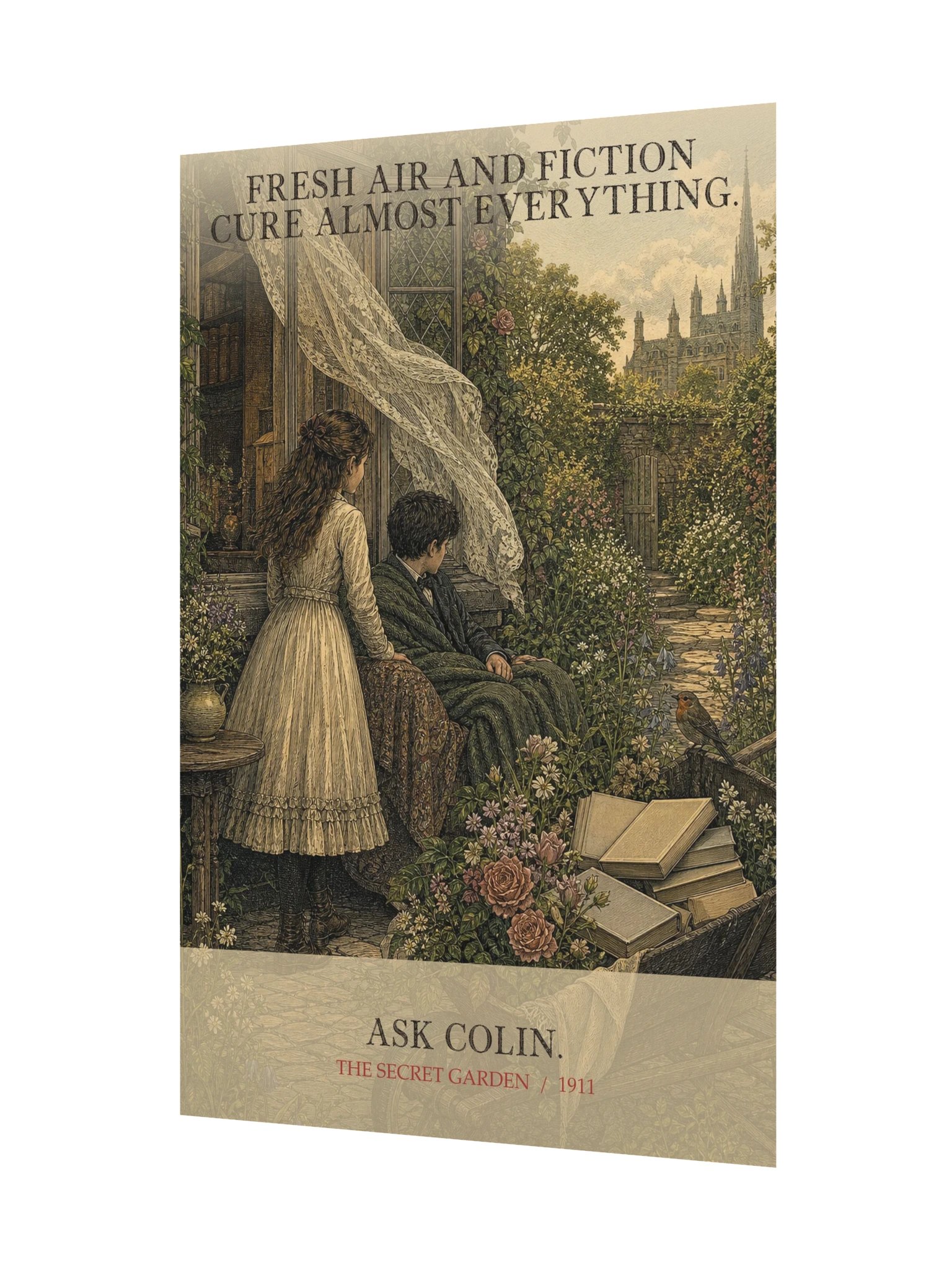 Fresh Air Fiction Cure Almost Everything Ask -- The Secret Garden Art Print product image (11)