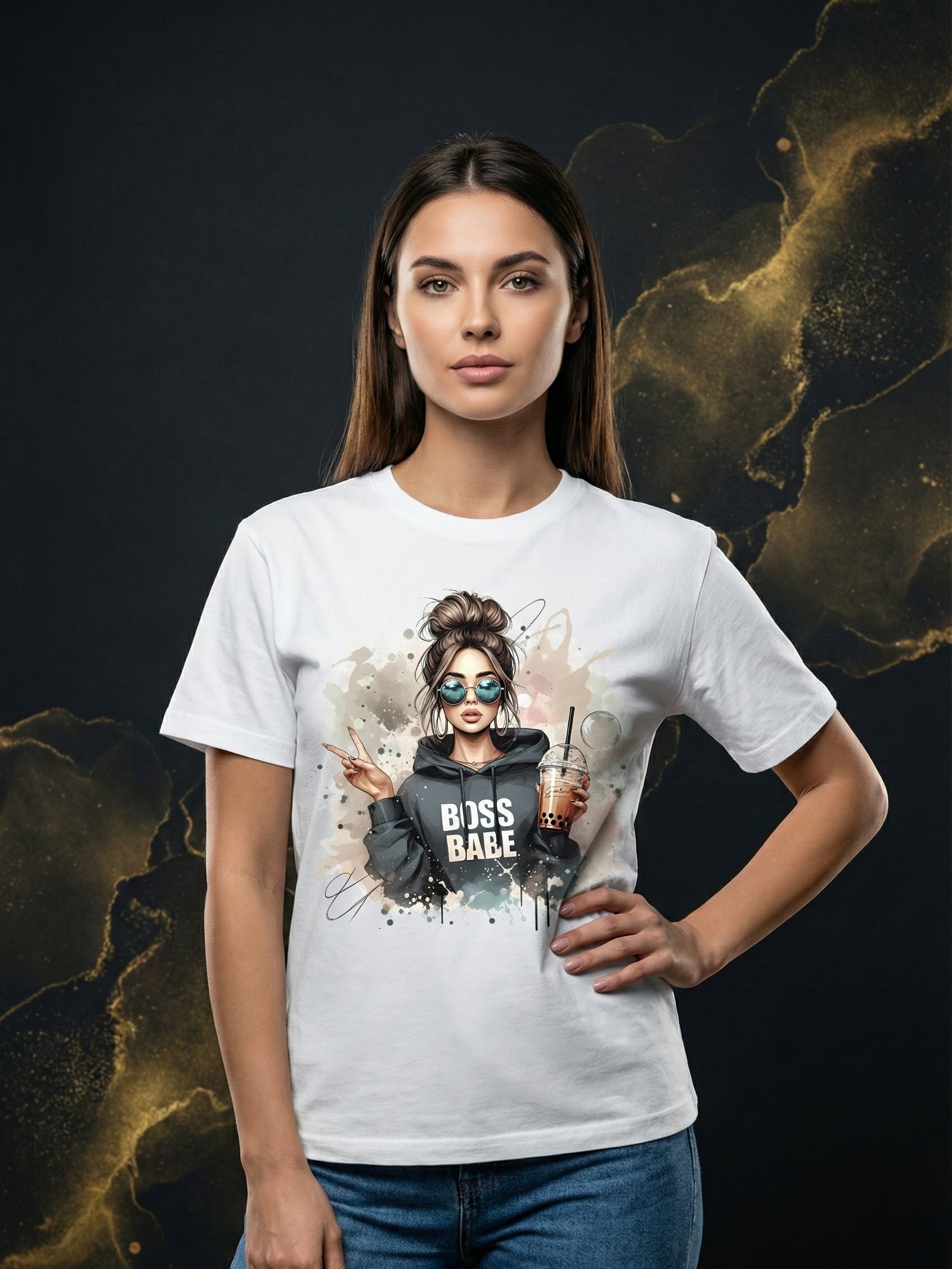 Boss Babe – Women’s Premium Graphic T-Shirt product image (1)