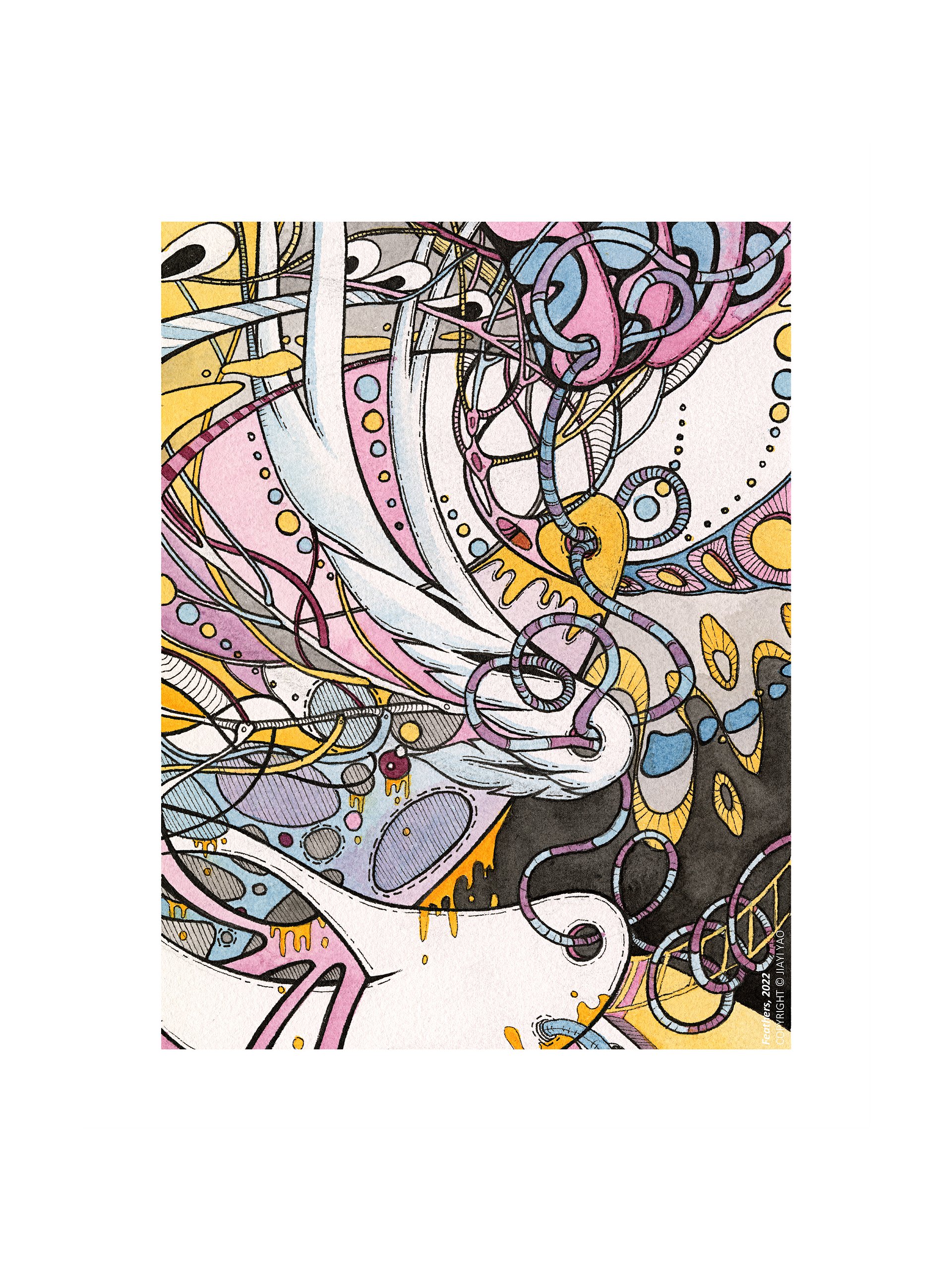 Feathers - Original Art Print product image (1)