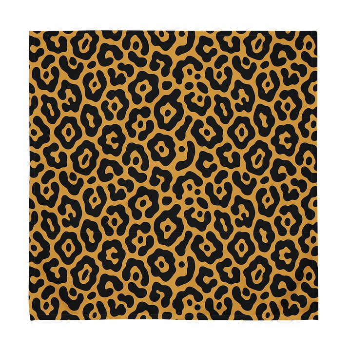 Table Decor Cloth Napkin Set with Bold Leopard Print product image (1)