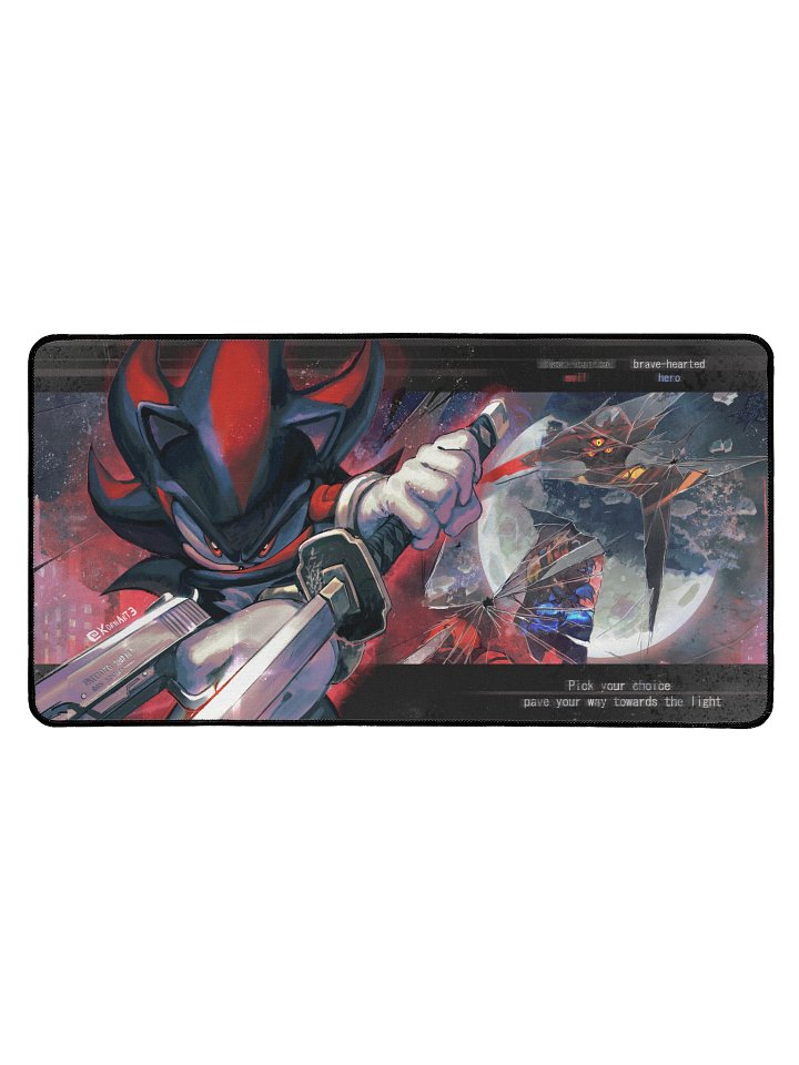 Shadow the hedgehog Desk Mat product image (1)