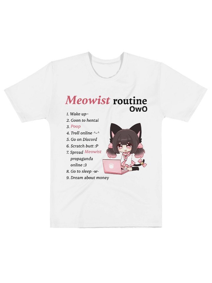 Meowist Routine - shirt product image (1)