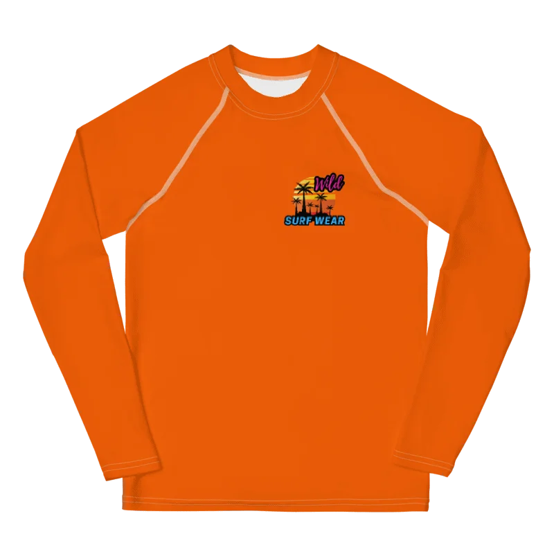 Wild Orange Neon Youth Rashguard product image (1)