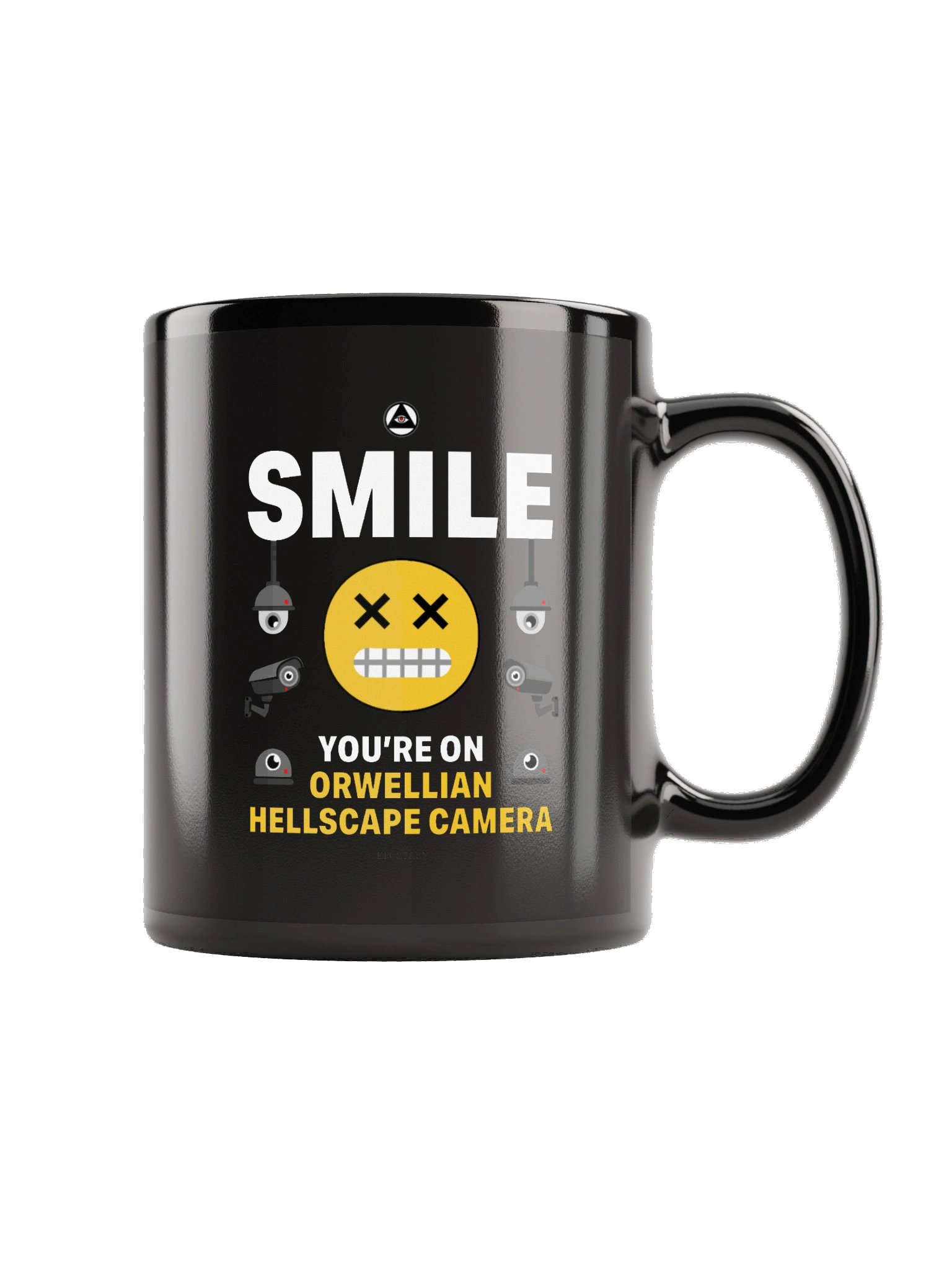 Orwellian Hellscape Black Mug product image (6)