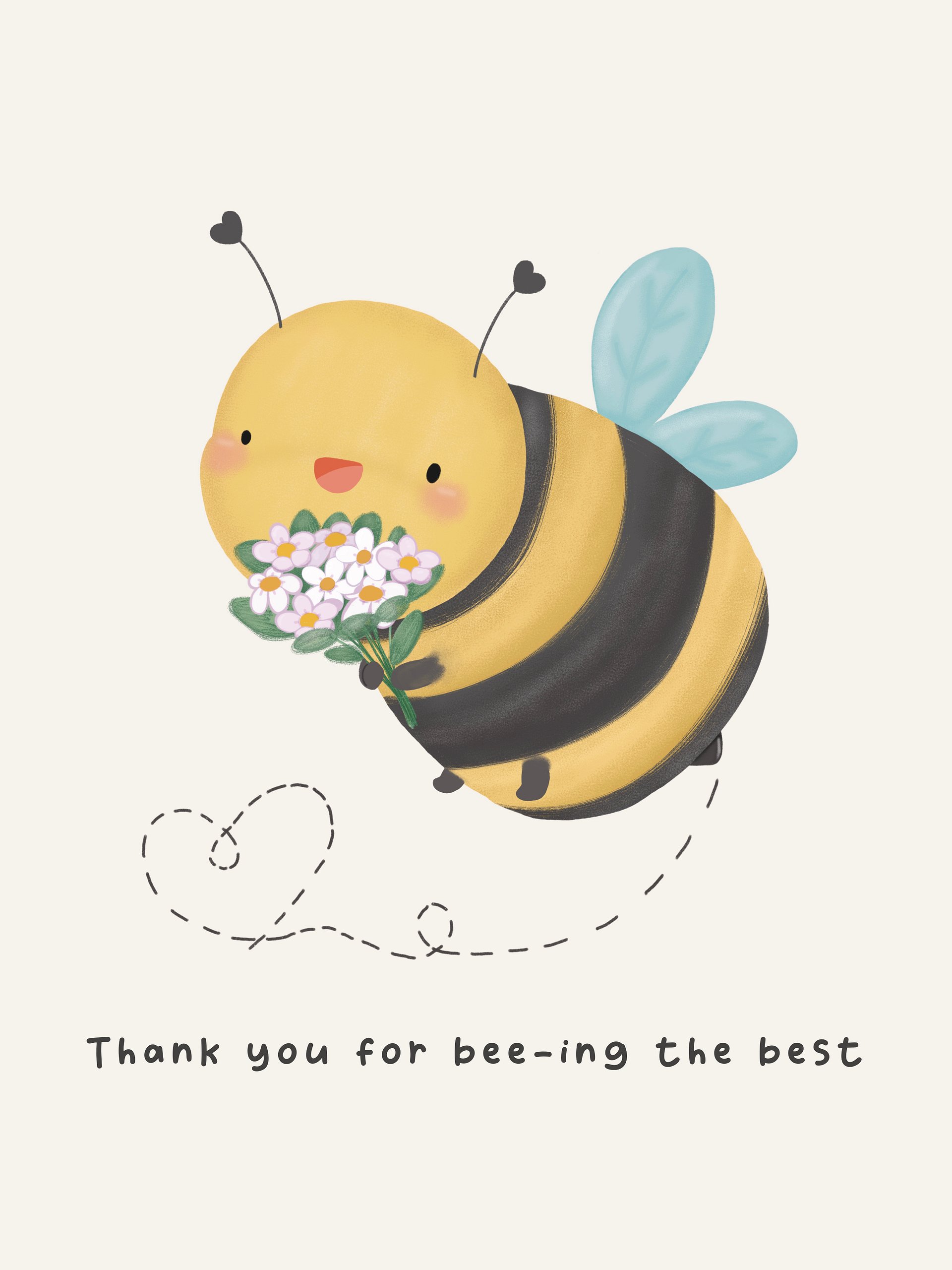 Bee Thank you Greeting Card product image (1)