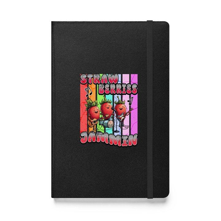 Strawberries Jammin Band Hardcover Notebook product image (1)