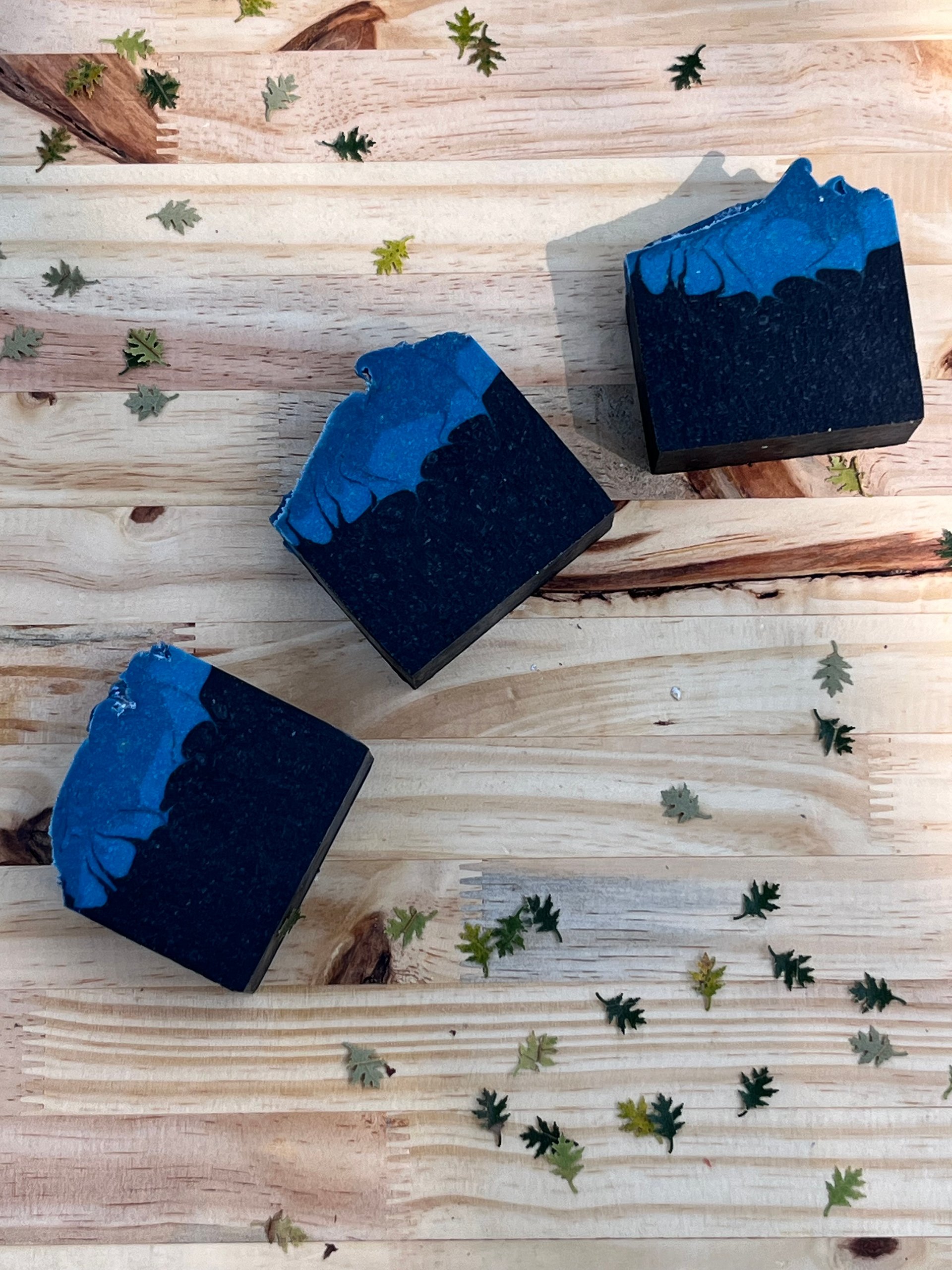 Thunderstorm Cold Process Goat Milk Charcoal Soap product image (4)