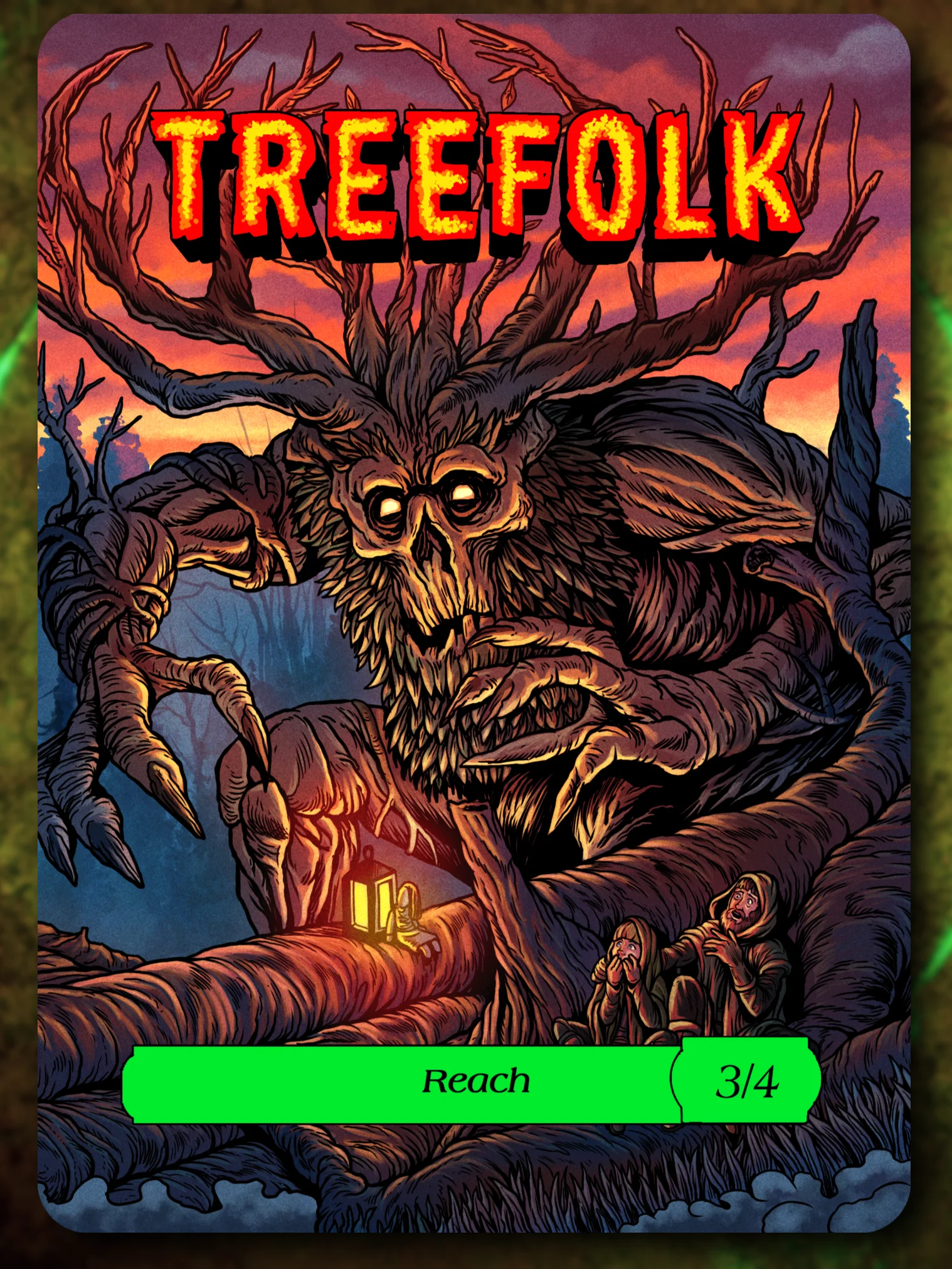Treefolk 3/4 Reach Full Art Token product image (1)