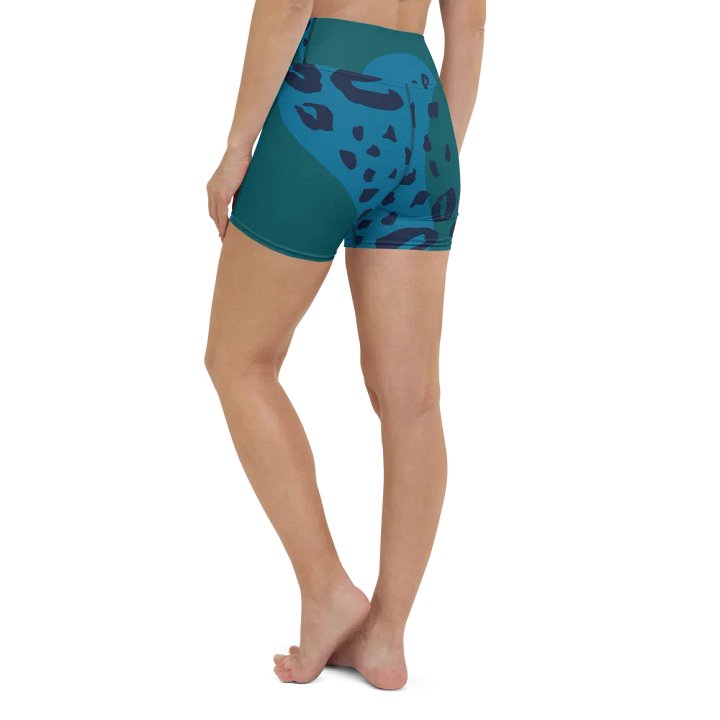 Teal Mirage Yoga Shorts product image (1)